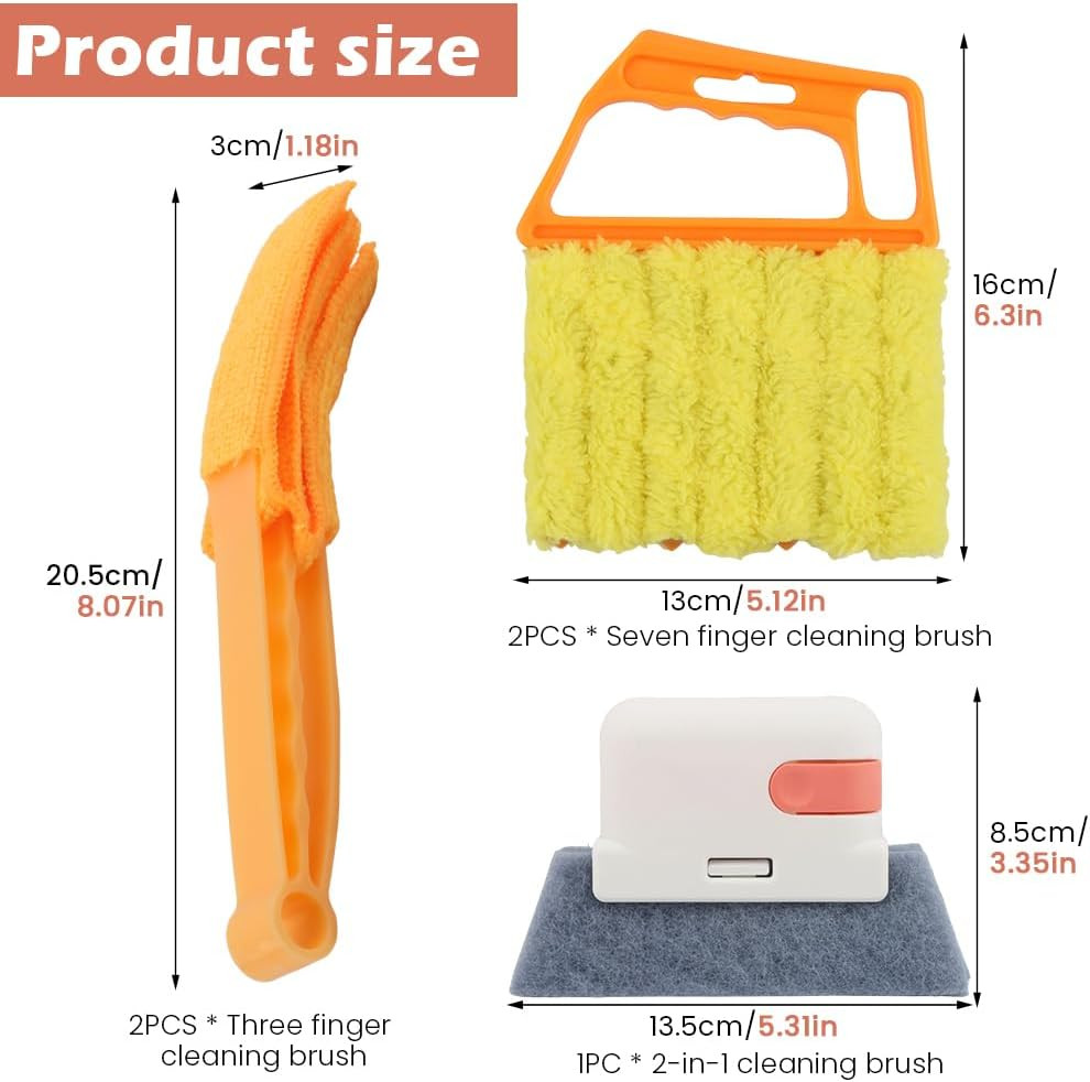 5-Pack Blind Cleaning Kit – Professional Tools for Window Blinds, Air Vents, Tra