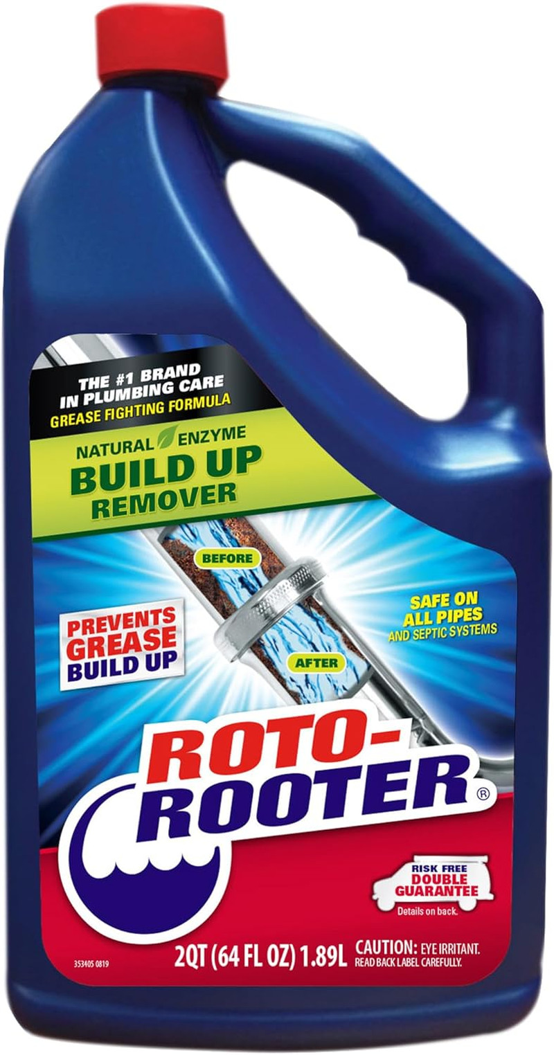 Build-Up Remover Drain Cleaner, Enzyme-Based Formula Helps Prevent Clogs and Gre