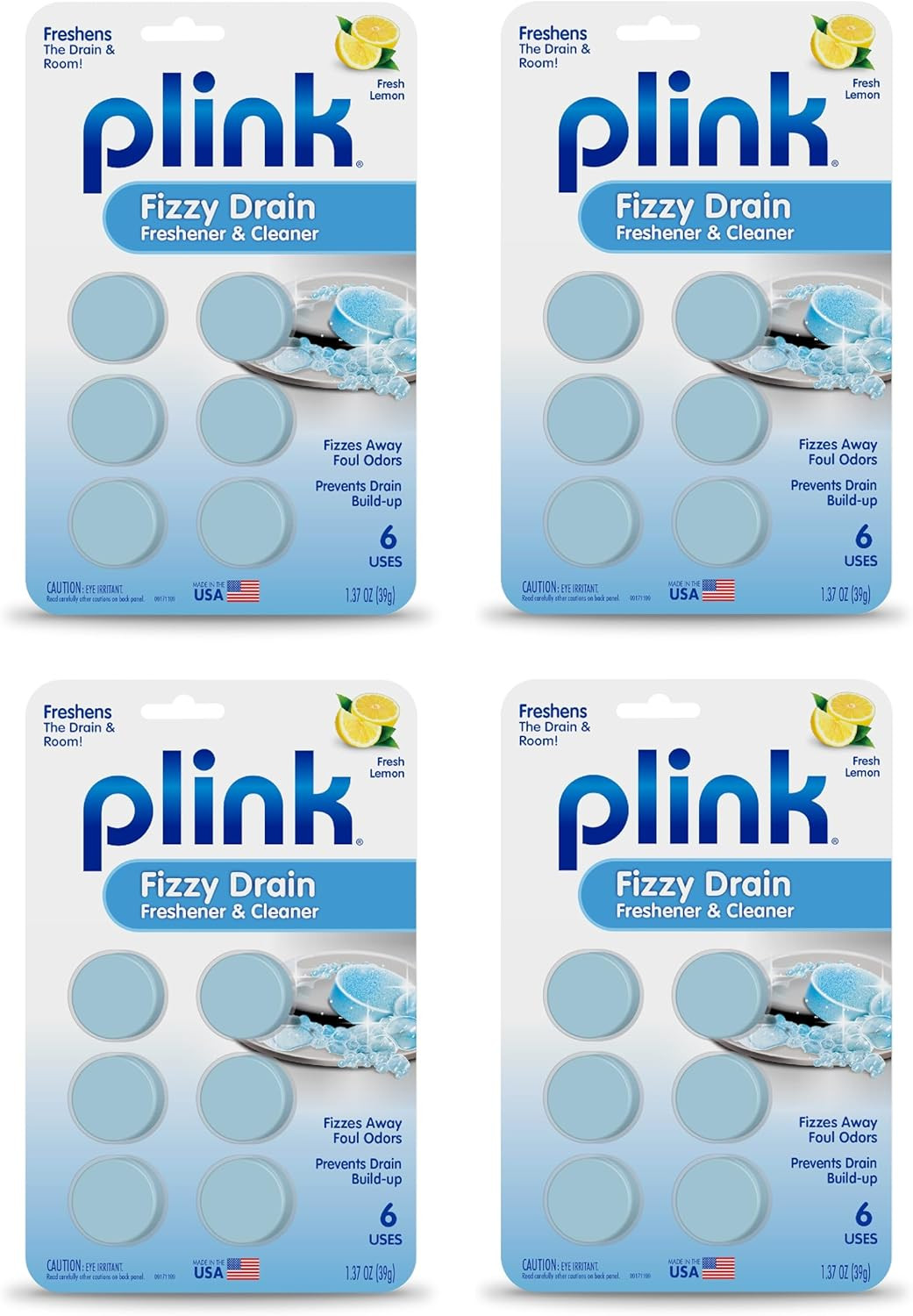 Fizzy Drain Cleaner and Freshener, Prevents Drain Clogs and Buildup, Removes Odo