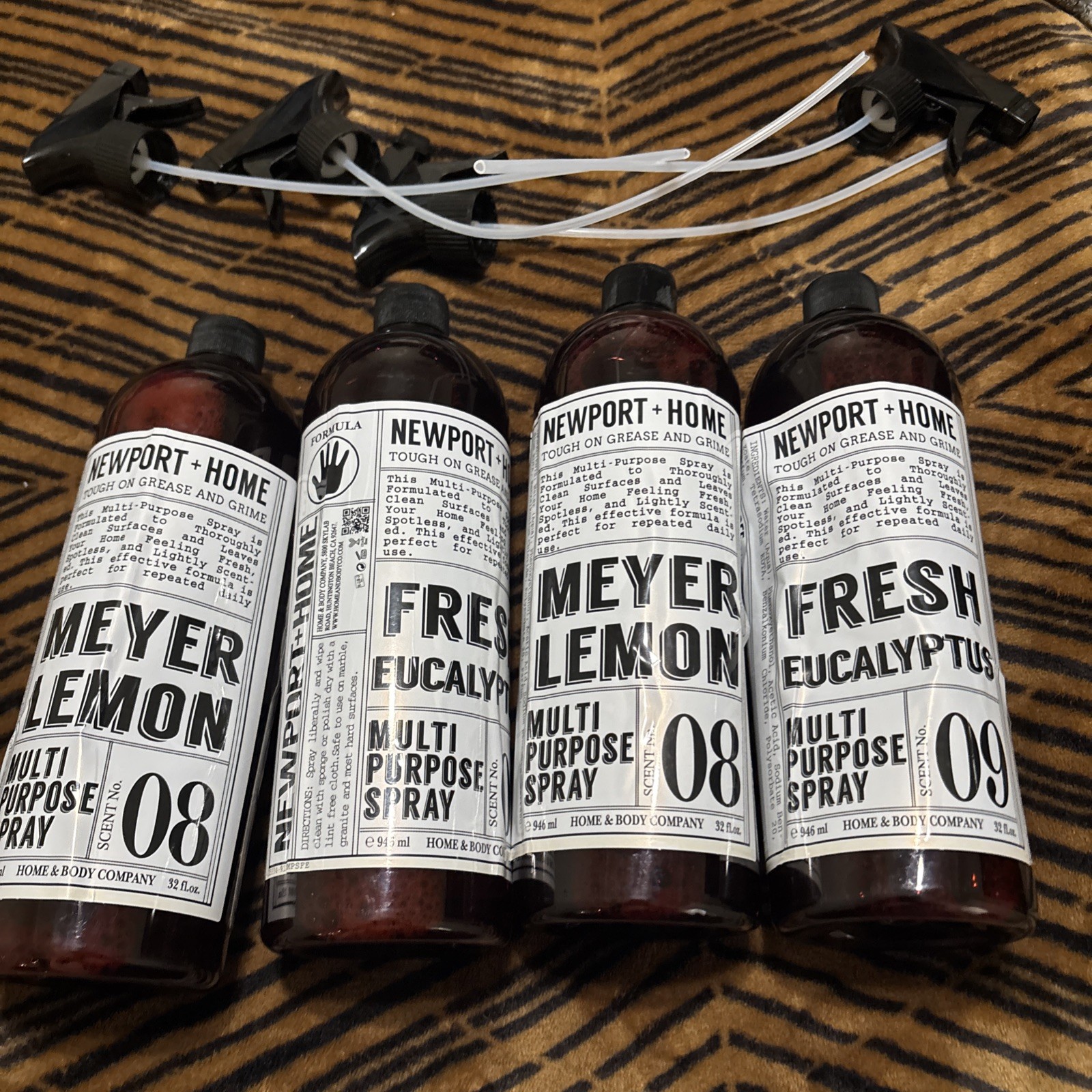 (4-Pack) NEWPORT + HOME ~ MEYER LEMON Essential Oil DISH SOAP 946ml MADE IN USA