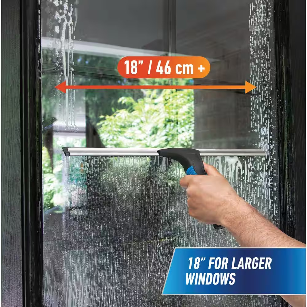 18 In. EZ Change Squeegee with 12 In. Interchangeable Blade