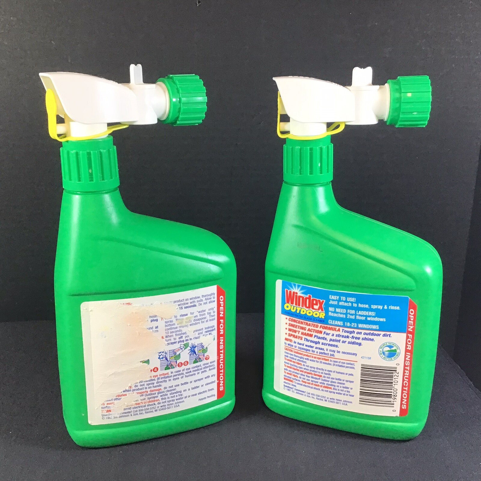 Windex Outdoor Concentrated Glass Cleaner 1997 Hose Spray and Rinse 32 oz NOS