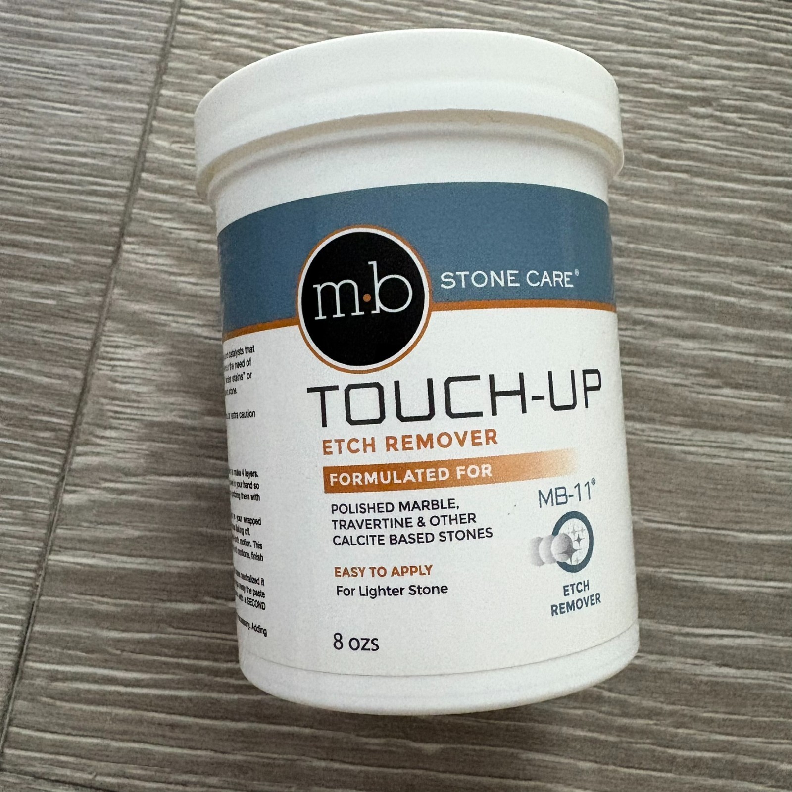 NWB MB Stone Care MB-11 Touch Up Etch Remover Polishing Marble Powder 8 oz