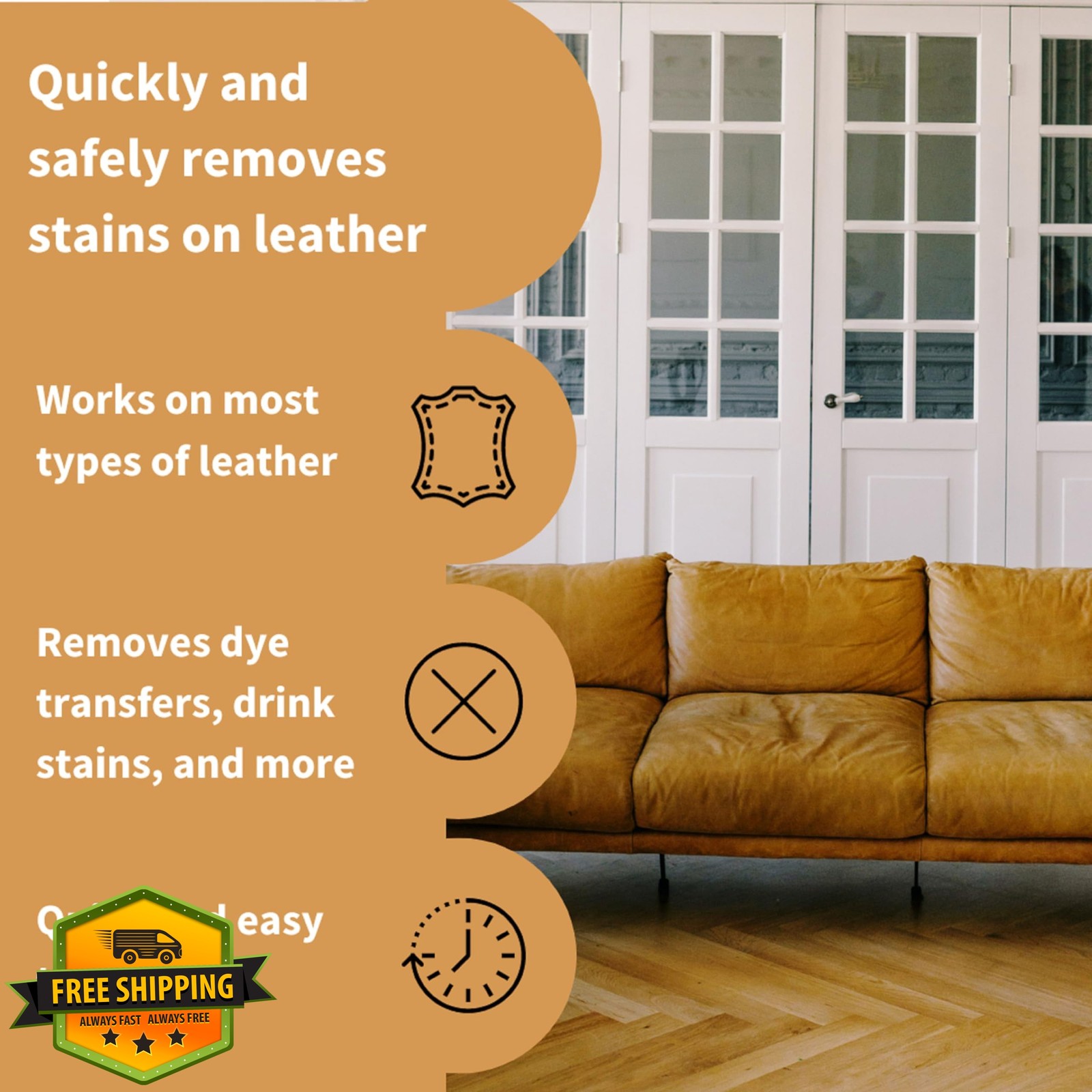 Furniture Clinic Leather Stain Remover 250ml 8.5oz