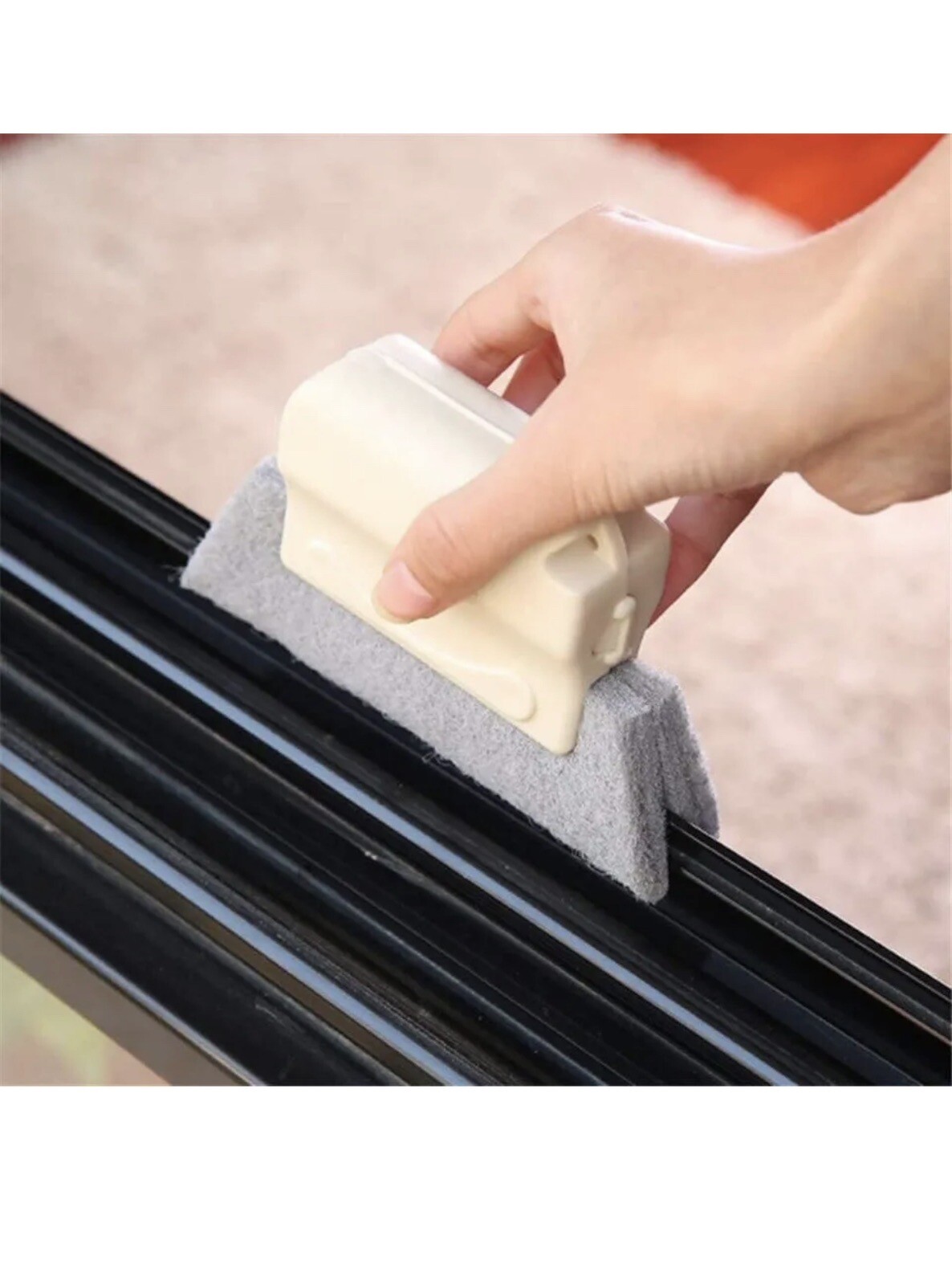 1 PC Window Groove Gap Cleaning Brush For Window Frame&Door Track