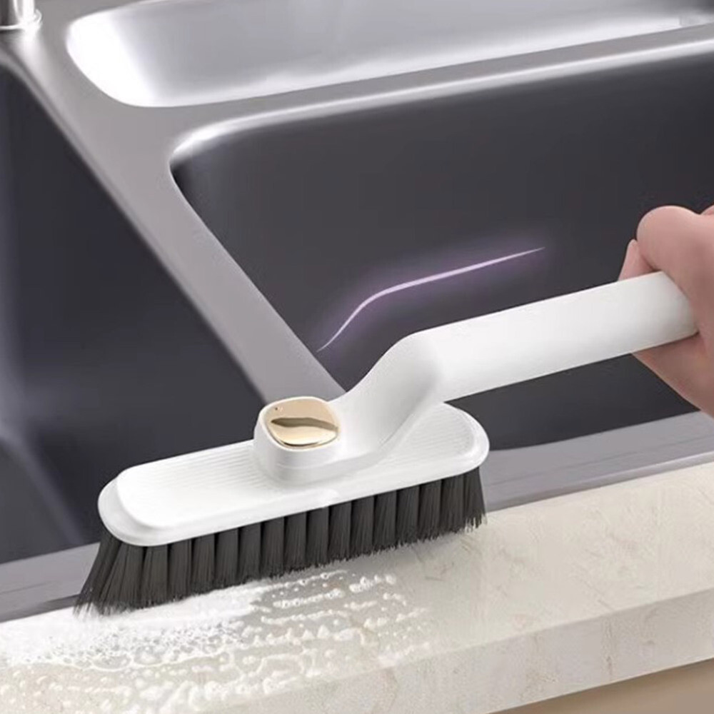 3PCS Practical Brush Rotating Crevice Cleaning Brush Hand-held Rotating Brush