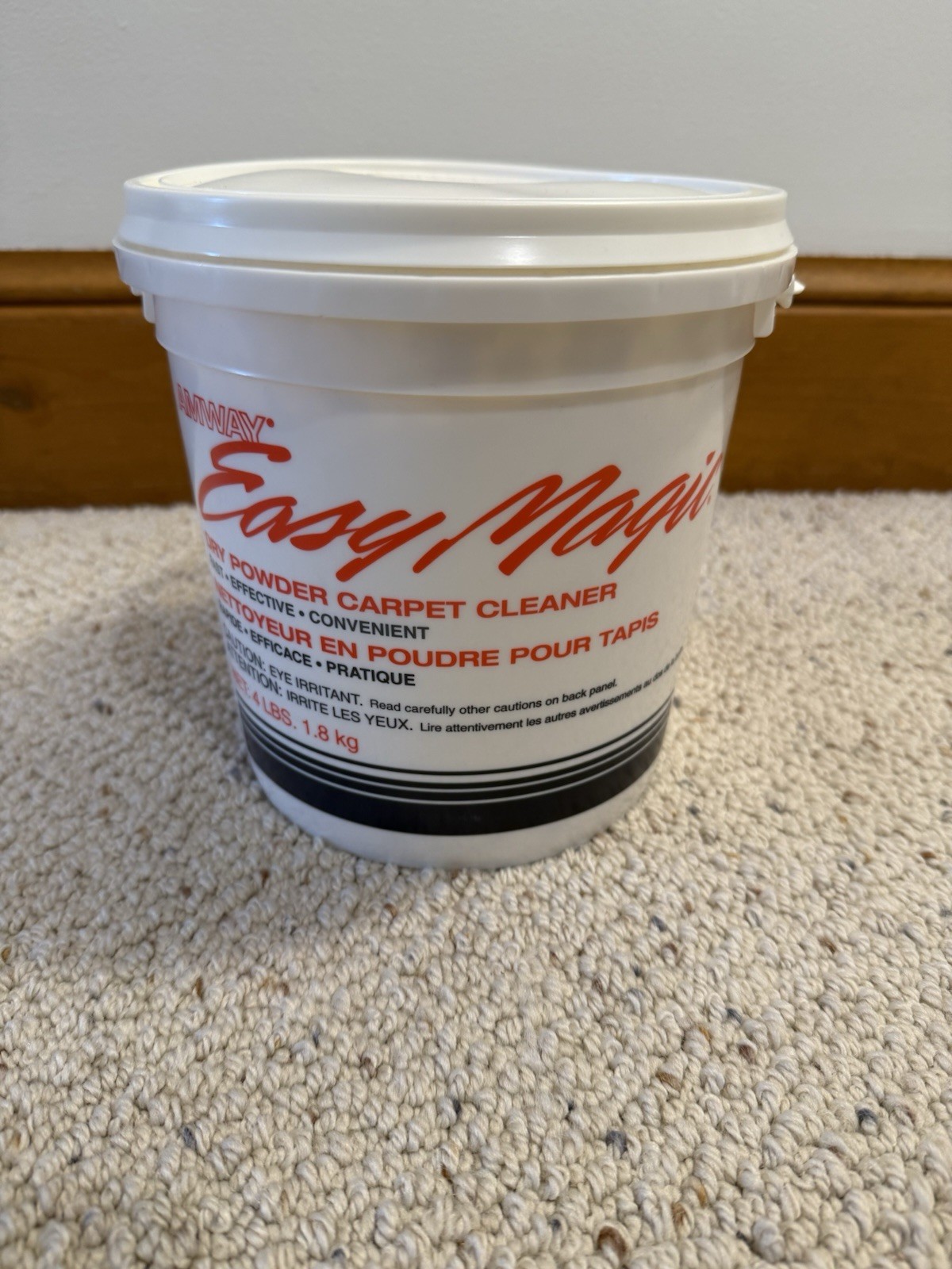 Vintage Amway EASY MAGIC Dry Powder Carpet Cleaner 4 LBS ~ 1999 ~ RARE ~ NOS