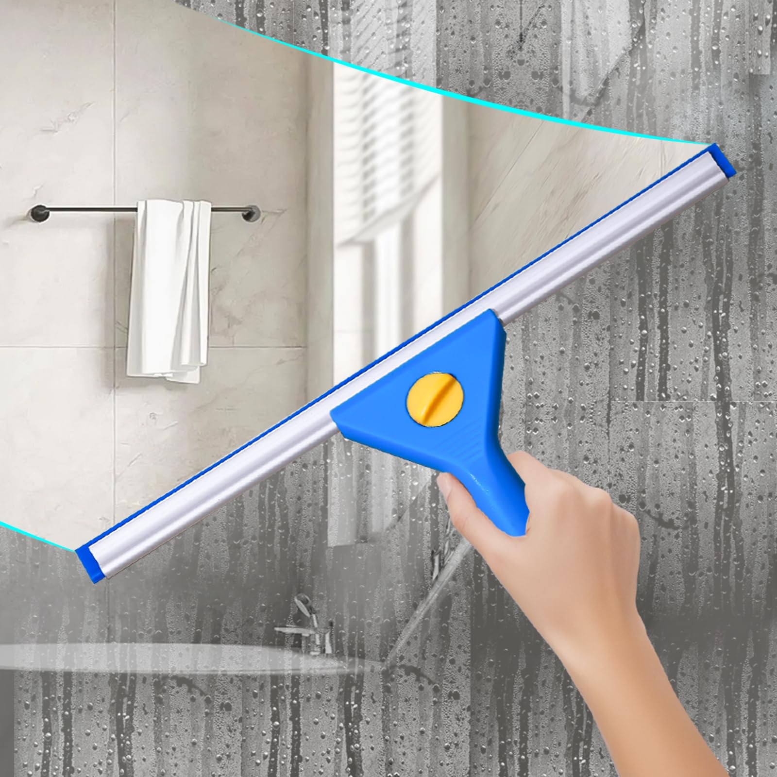 Professional Window Cleaning kit, 2-in-1 Window Squeegee with 122″ Extension …