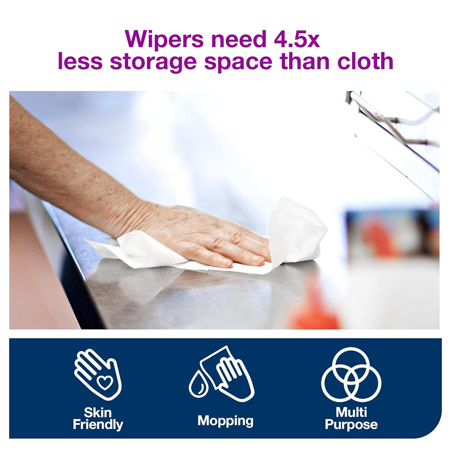 Paper Wiper plus White W2, 2 X 300 Sheets, 192128
