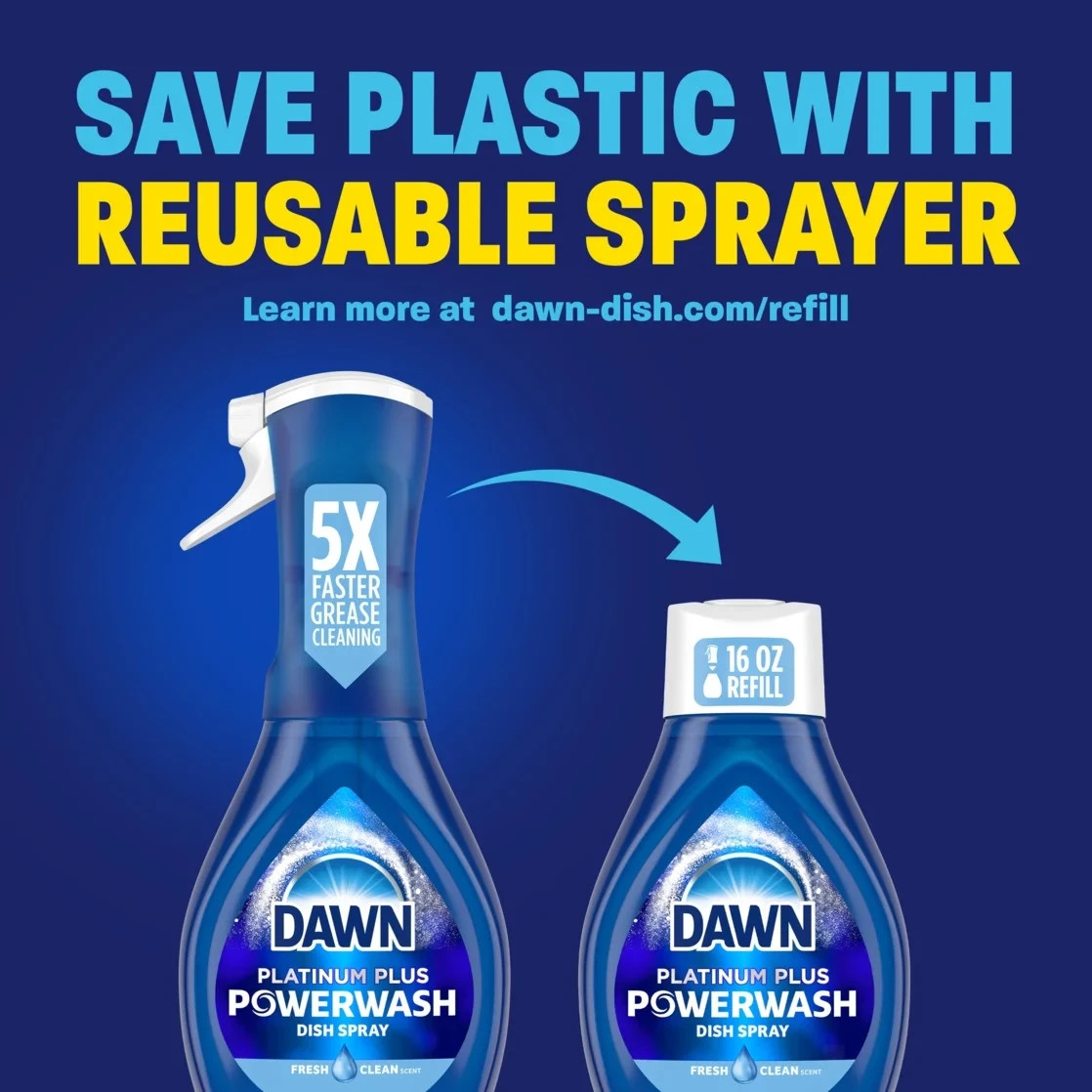Dawn Powerwash Spray, Dish Soap, Fresh Pine, Christmas Tree Scent, 1 Starter Kit