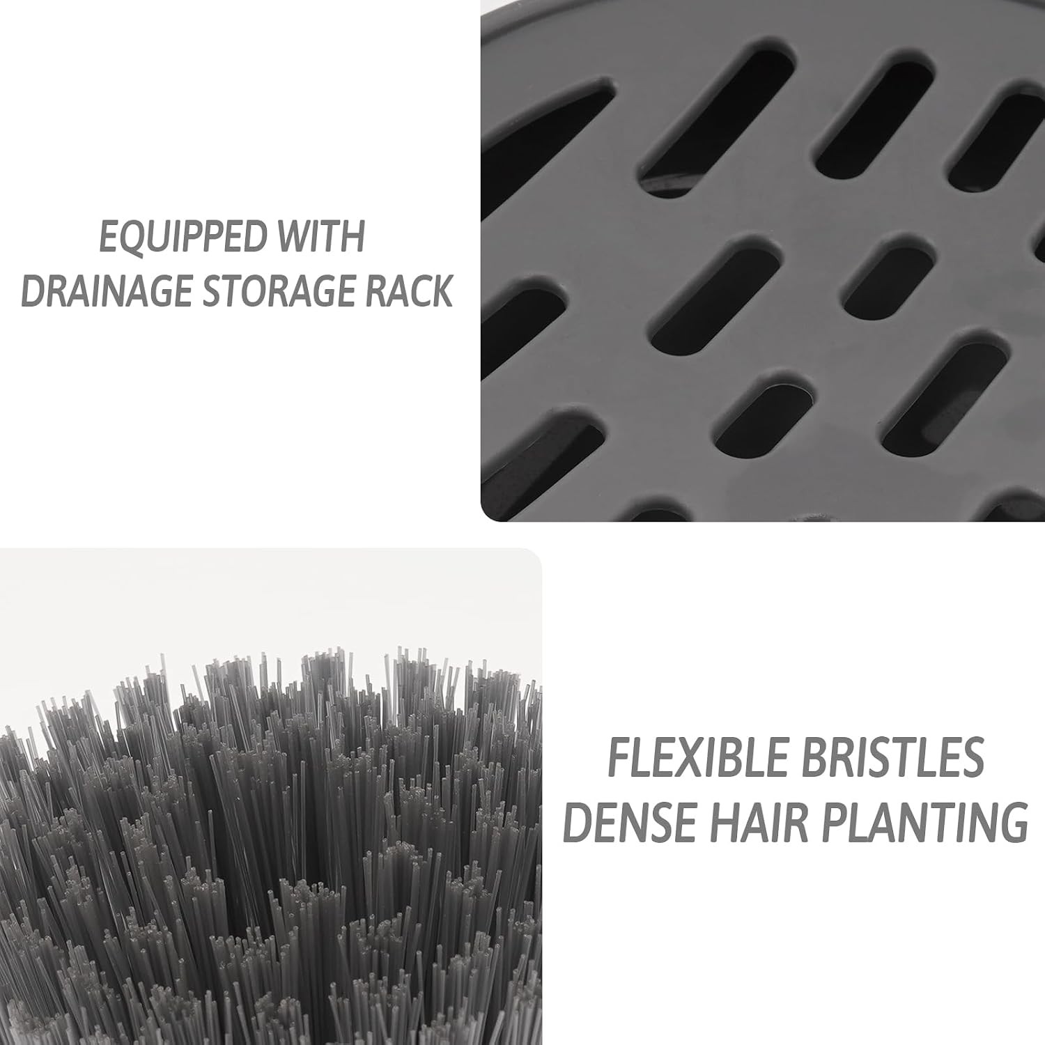 Kitchen Brush with Holder and Soap Dispensing Palm Brush Storage Set for Kitchen