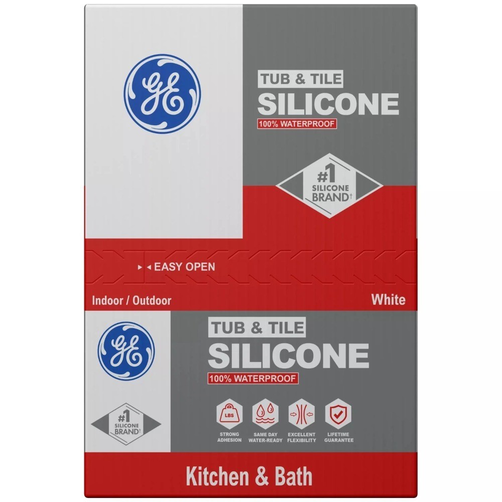 Silicone 1 Tub & Tile, Pack of 1, White 10.1 fl oz Cartrid
