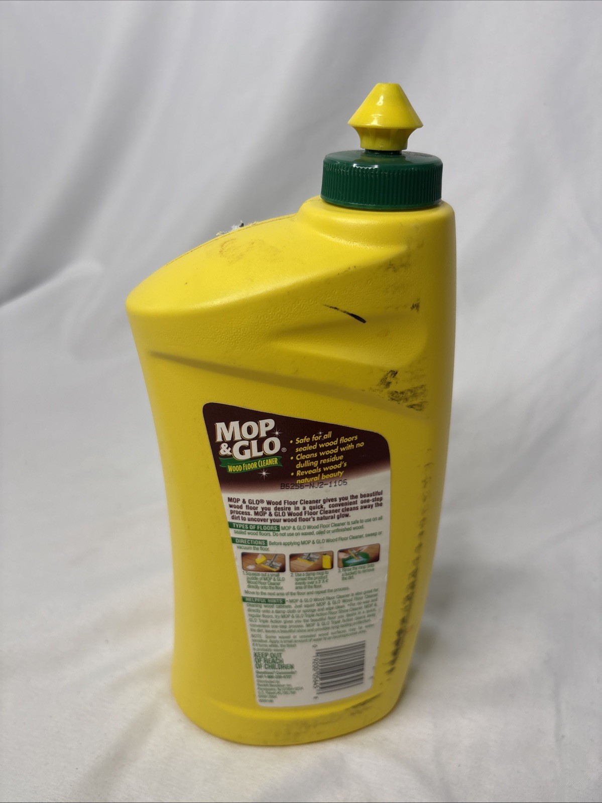 Vtg 1990s Mop & Glo Wood Floor Cleaner 32oz Full Discontinued NOS Movie Prop