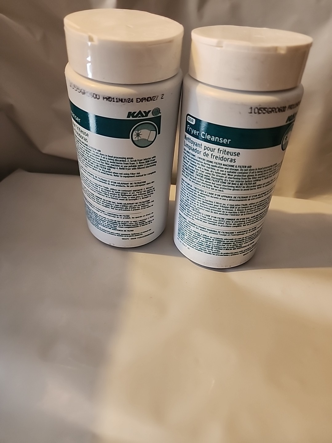 KAY QSR Fryer Cleanser – Commercial Deep Fryer Cleaning Powder 2 Pack