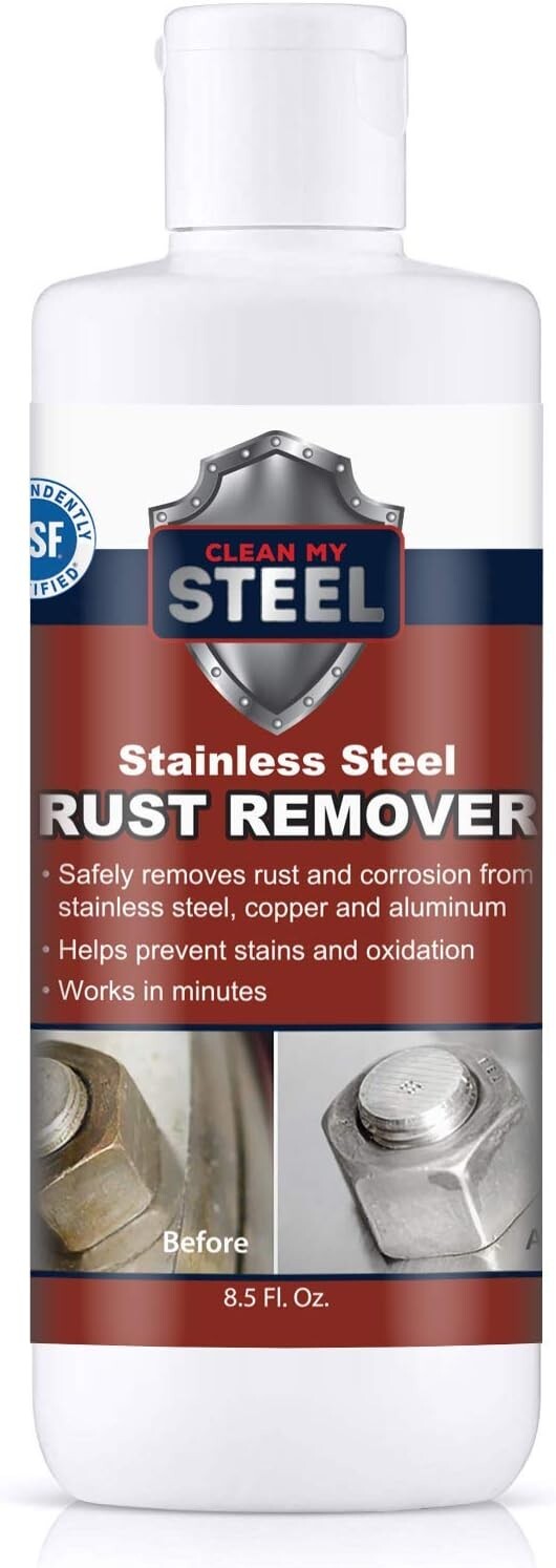 Stainless Steel Rust Remover & Cleaner, Soft Cleanser, NSF Approved Safe for …