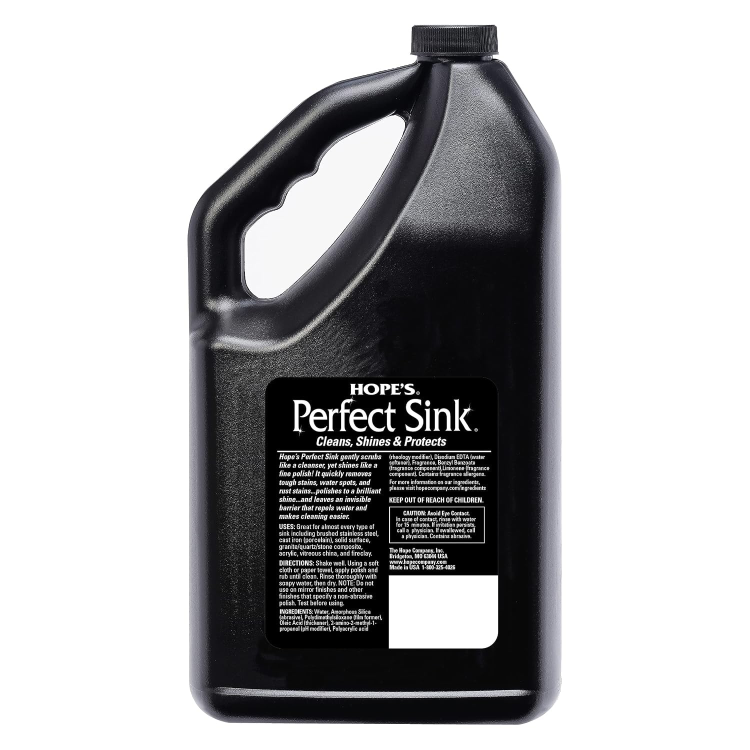 HOPE’S Perfect Sink Cleaner and Polish, Restorative, Water-Repellant, Removes St