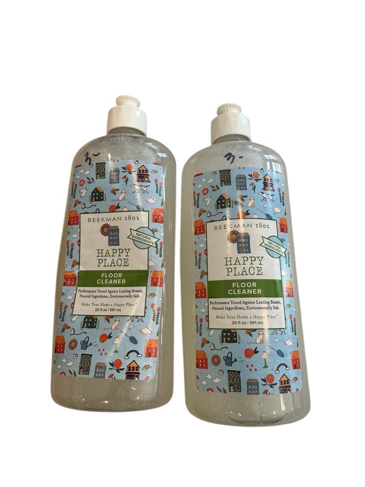 Beekman 1802 HAPPY PLACE, FLOOR CLEANER CONCENTRATE 20 fl. oz. + 20 oz bottle
