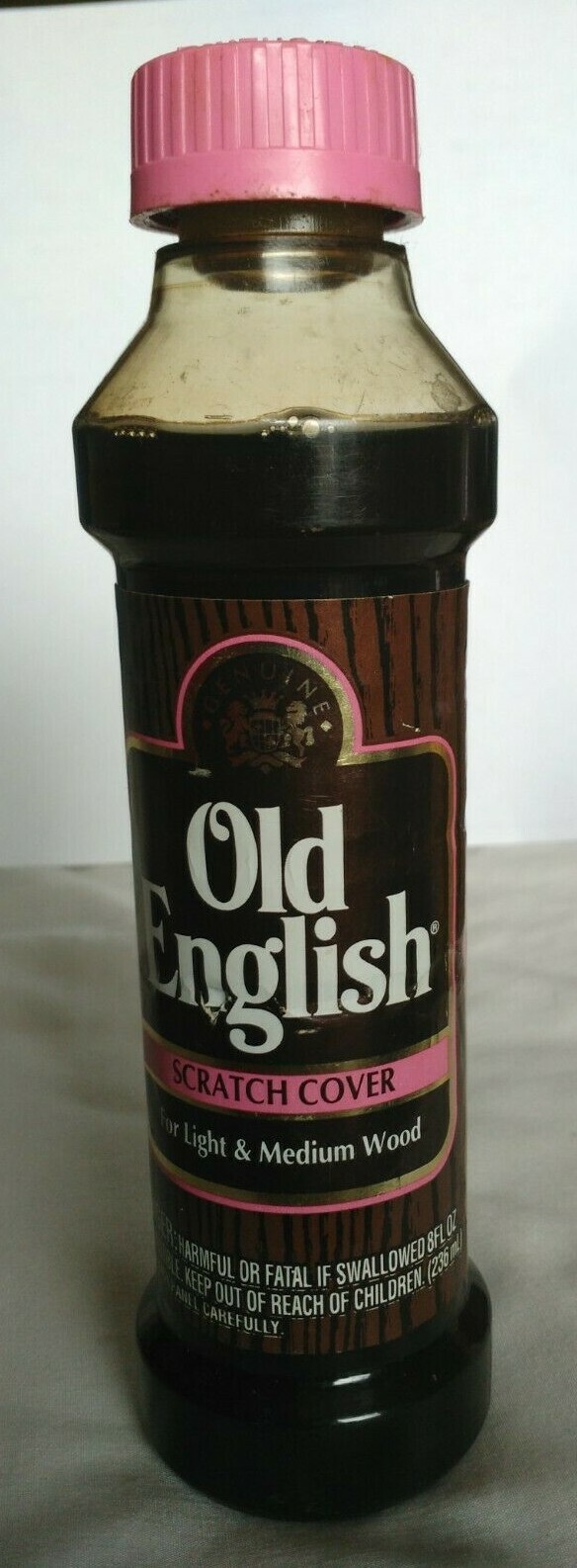 Vintage Rare Old English Scratch Cover For Light To Medium Woods 8 oz USA HTF