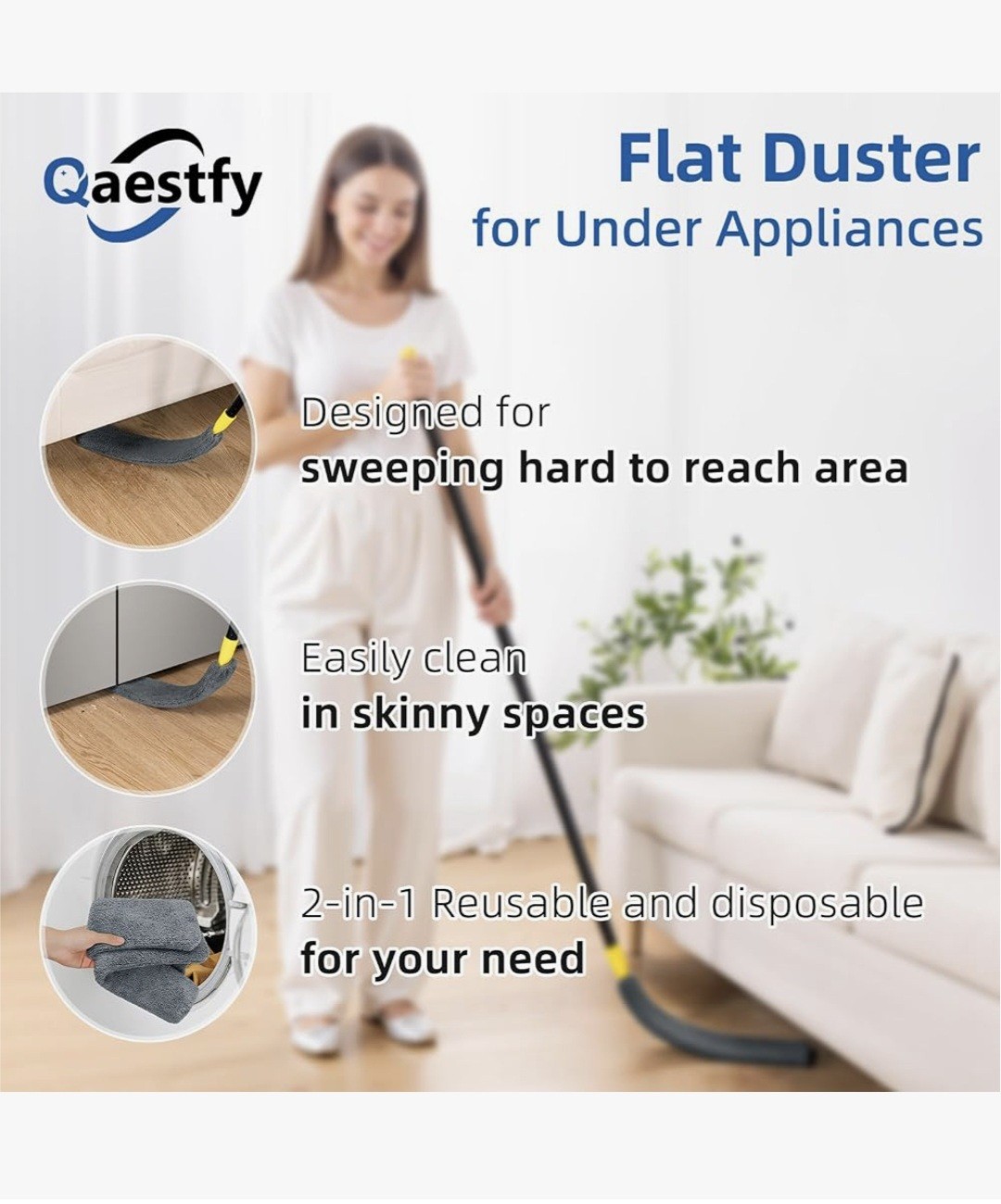 Qaestfy Disposable Floor Cleaning Cloths Pads 10-Pack QAE041 (11 PACKS TOTAL)