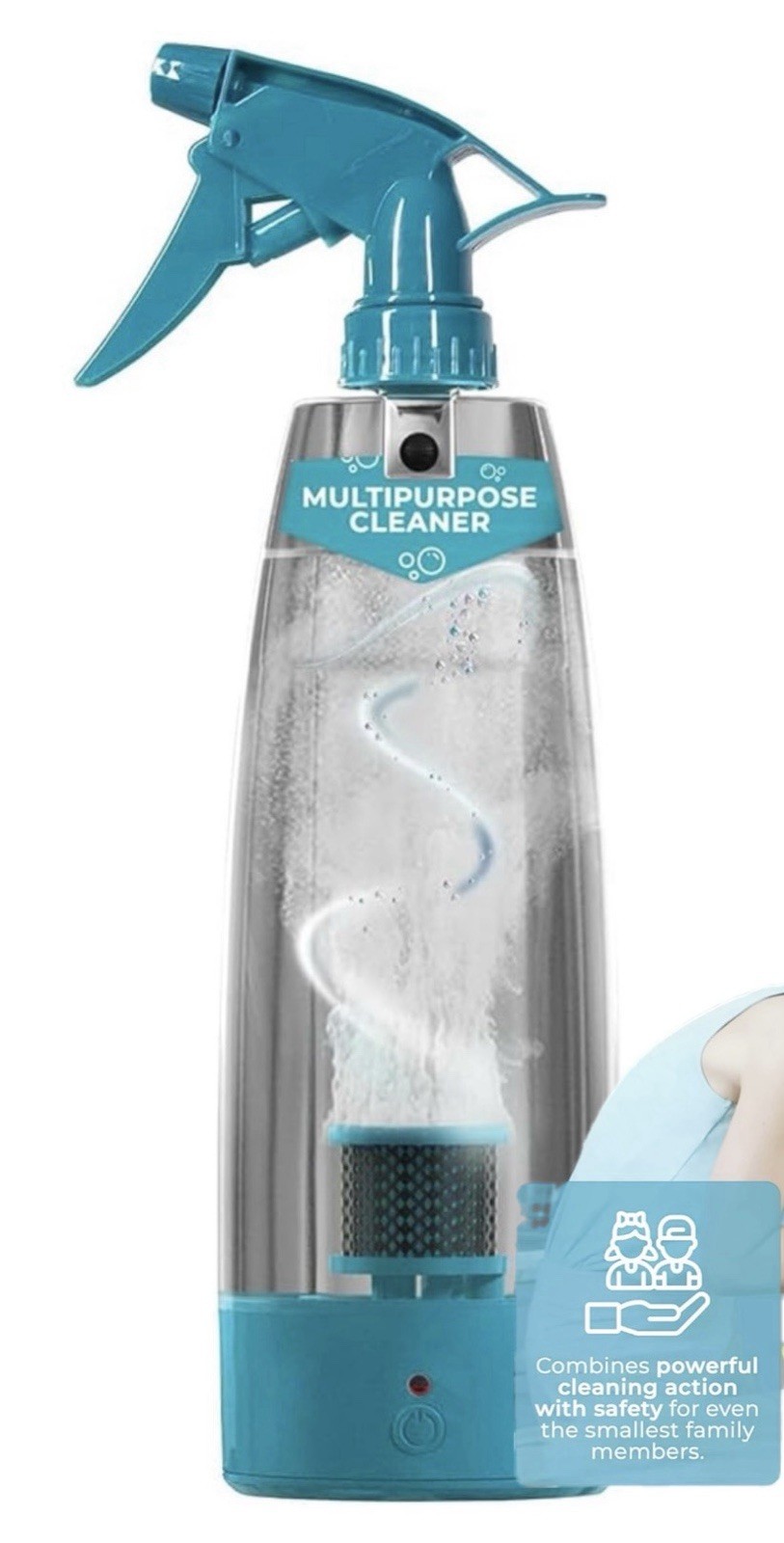 Multi-Purpose Natural Cleaner Kit w Adapter Prepper Supply Uses Salt & Water Eco