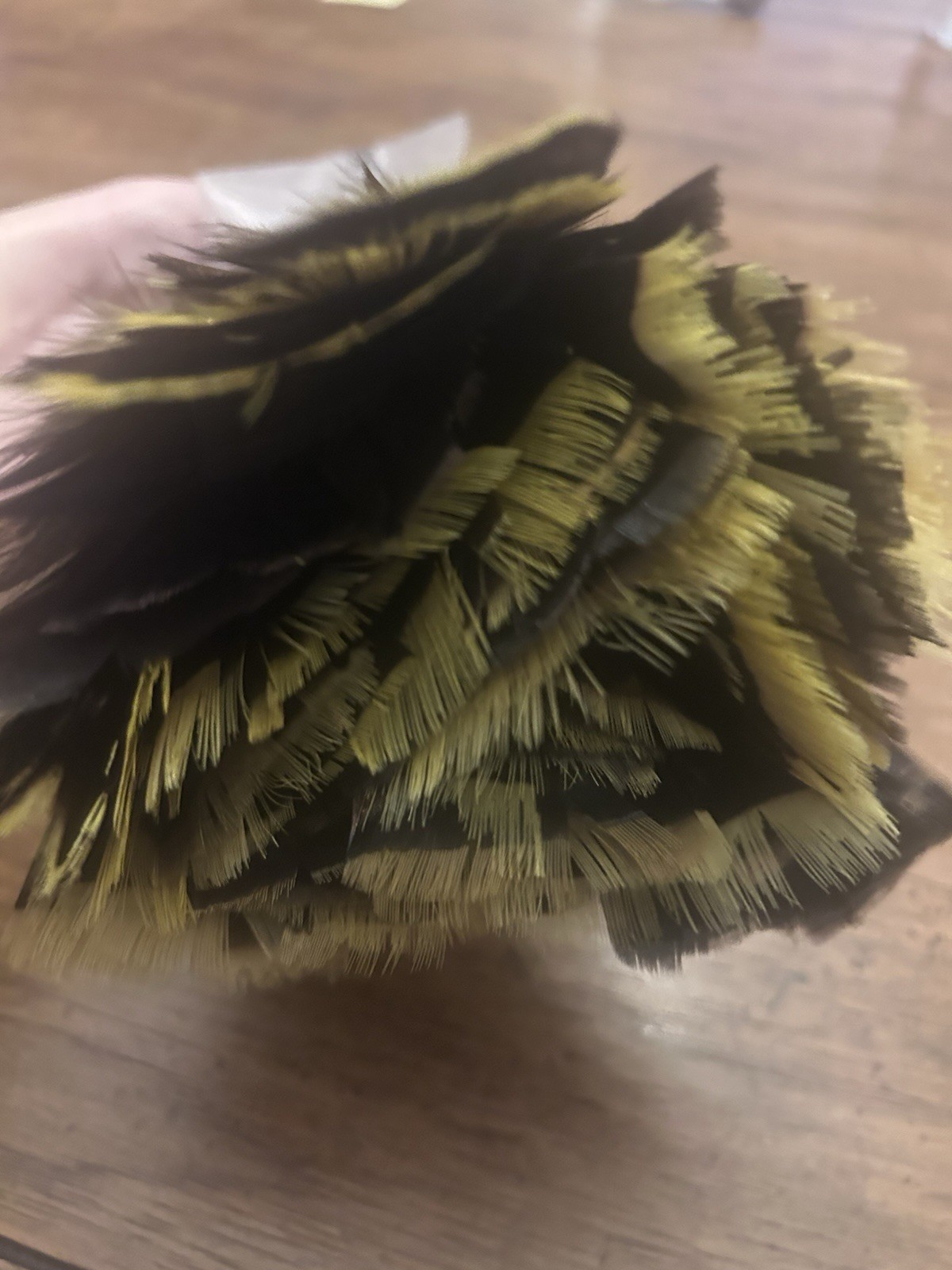 14in Ostrich Feather Duster Durable Dust Collecting Cleaning Tool In Wool US