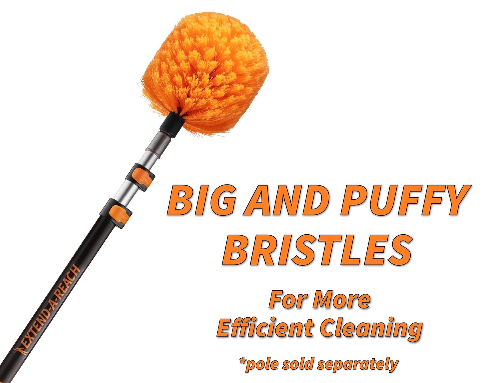 18-48״ Cobweb Duster with Extension Pole Outdoor & Indoor // Cobweb Brush and…