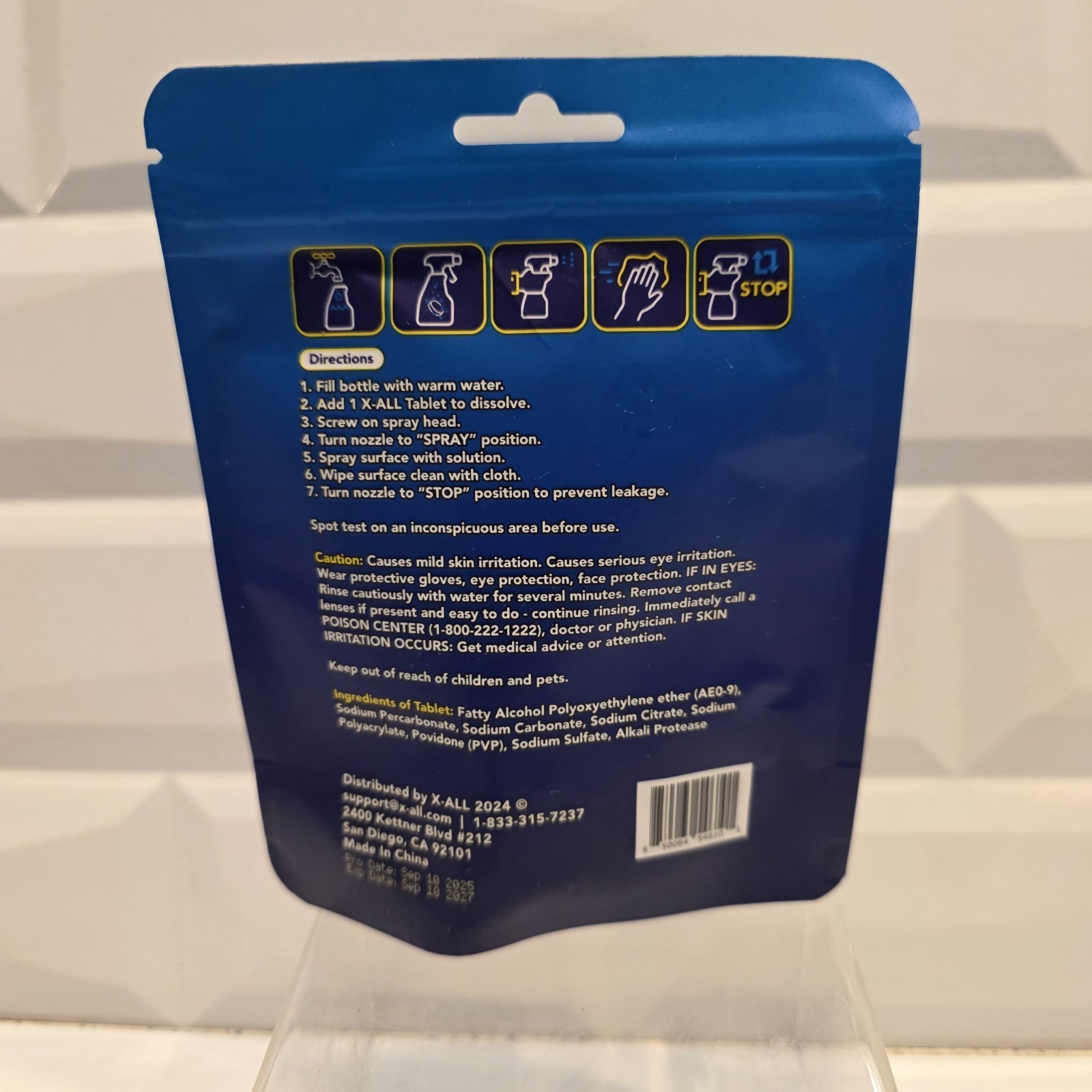 X-ALL Multipurpose Cleaning Tablets- 5 Count- NEW AND SEALED