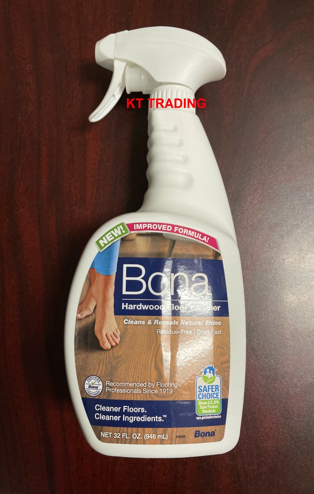 BONA ~ HARD WOOD FLOOR Biodegradable Gentle CLEANER Clean Reveal Natural Shine