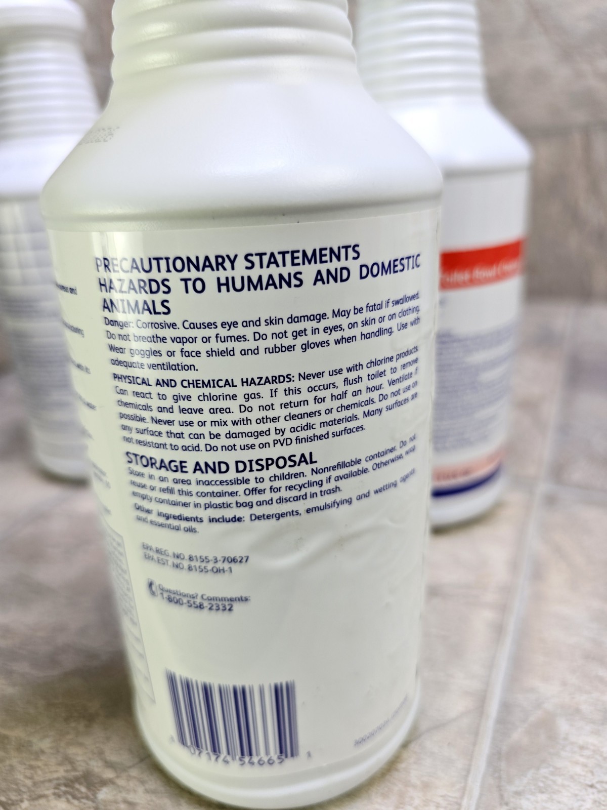 (3) Diversey Crew HEAVY DUTY Toilet Bowl Cleaner 32 oz. Ea. Exp 11/2026