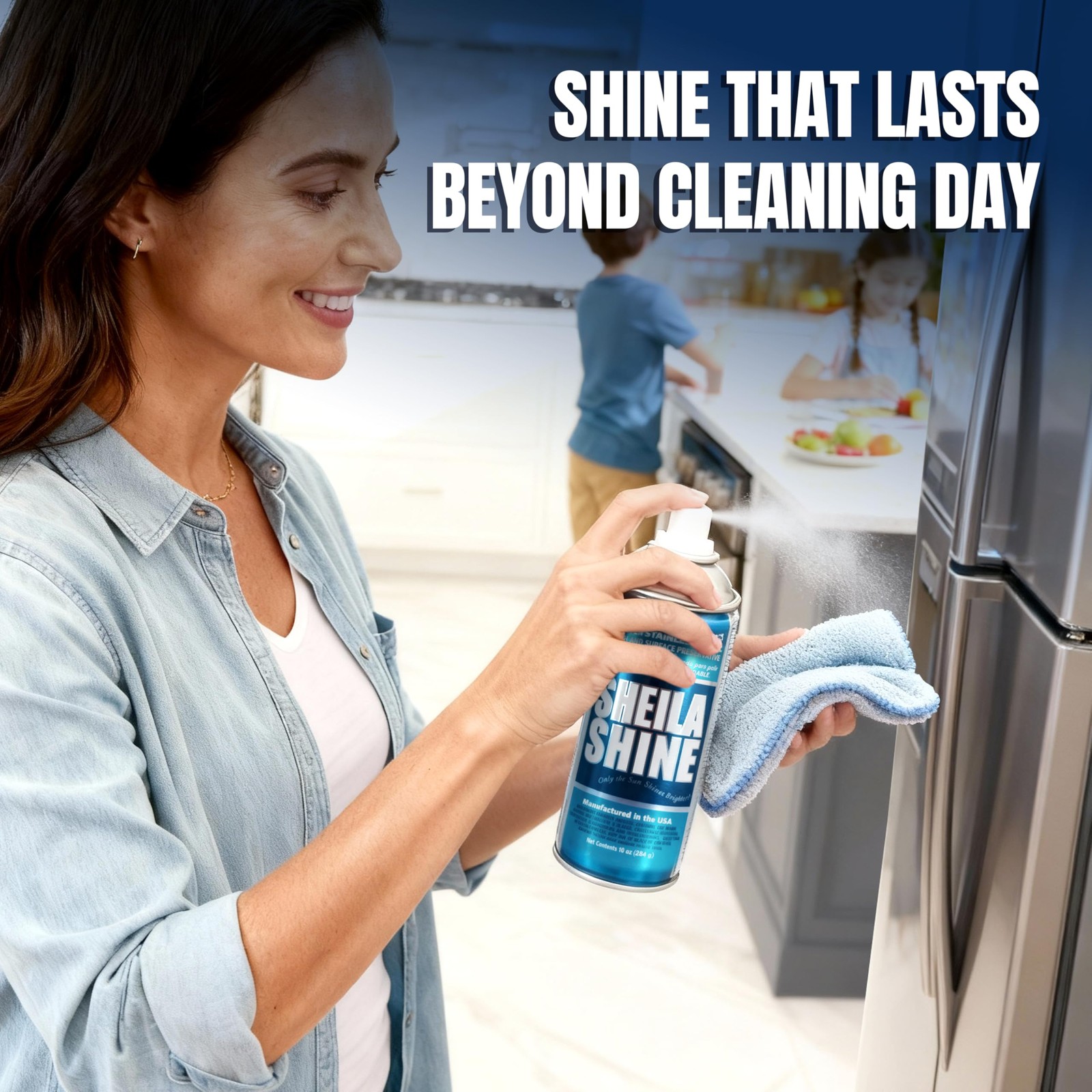 12 x 10oz Stainless Steel Cleaner and Polish – Cleans, Polishes & Protects Ki…
