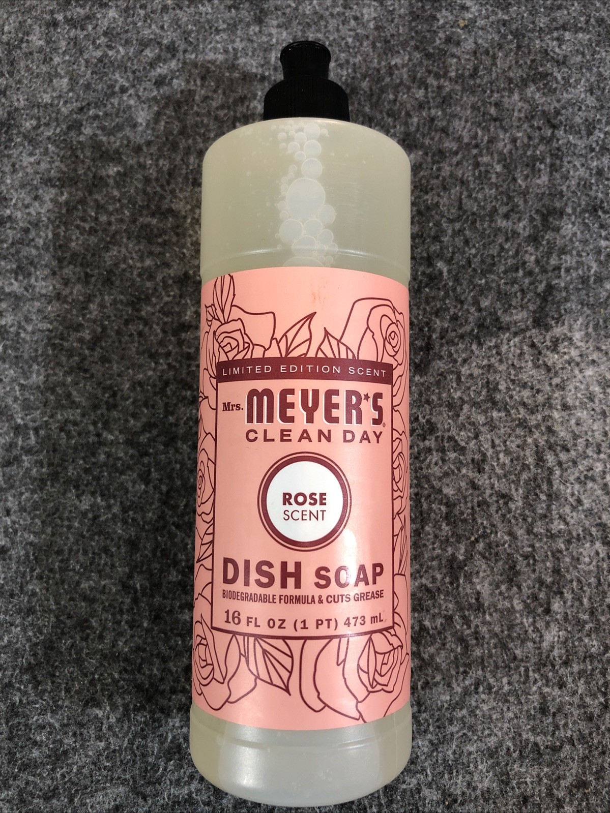MRS. MEYER’S CLEAN DAY Liquid Dish Soap Limited Edition Scent ROSE 16 fl oz NEW