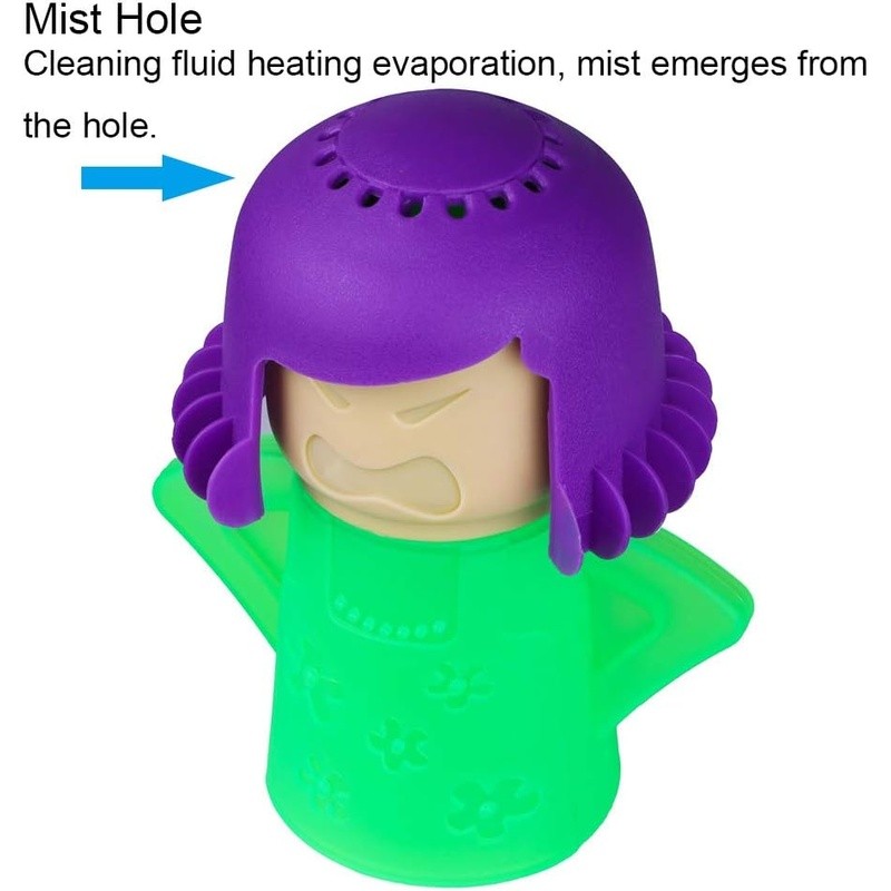 Angry Mama Microwave Cleaner Non Toxic Steam Cleaning Easy Kitchen Tool New