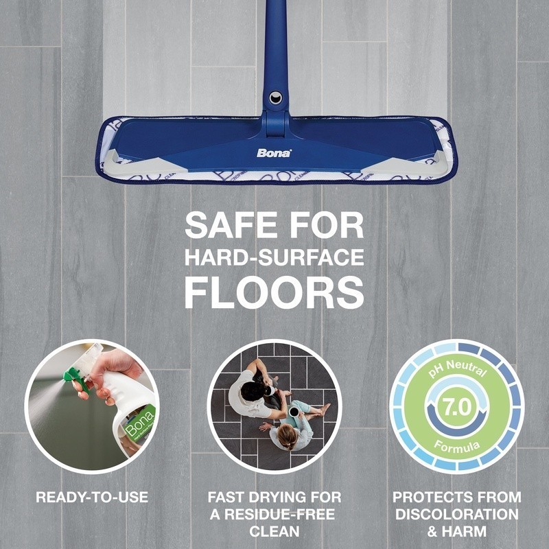 Hard-Surface Floor Cleaner Streak-Free Biodegradable Multi-Surface Cleaner 22oz