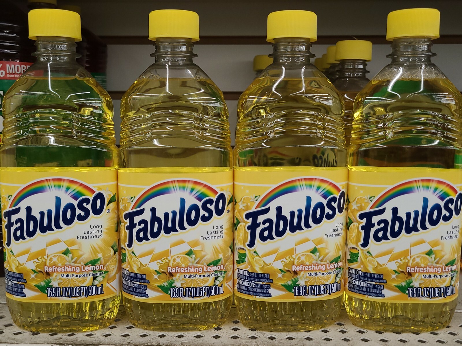 Lot Of 4 Fabuloso Lemon All Purpose Cleaner 16.9 oz Bottles FREE SHIPPING!