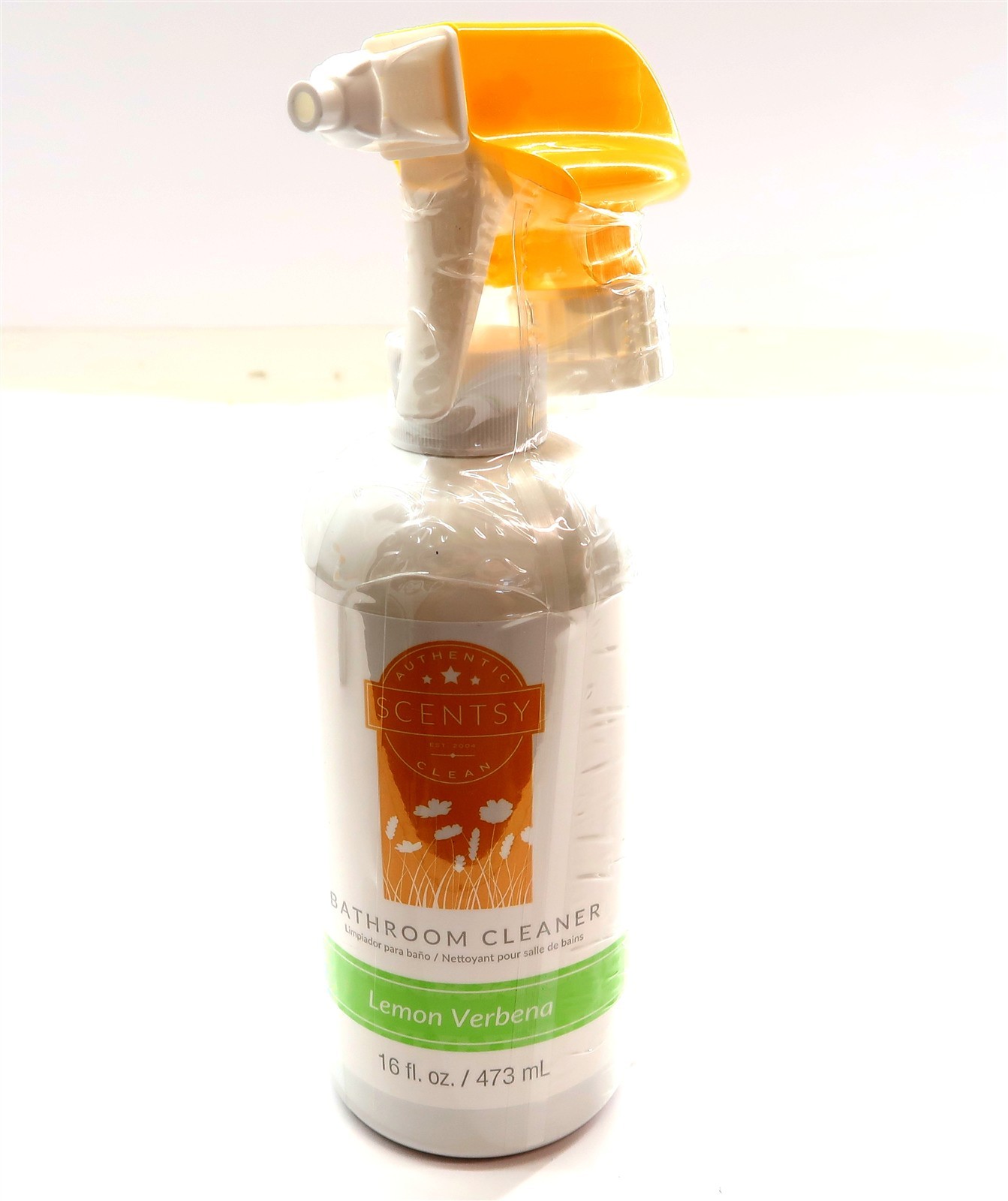 New SCENTSY BATHROOM CLEANER in Lemon Verbena Scent Spray Bottle 16 Fl Oz 48850