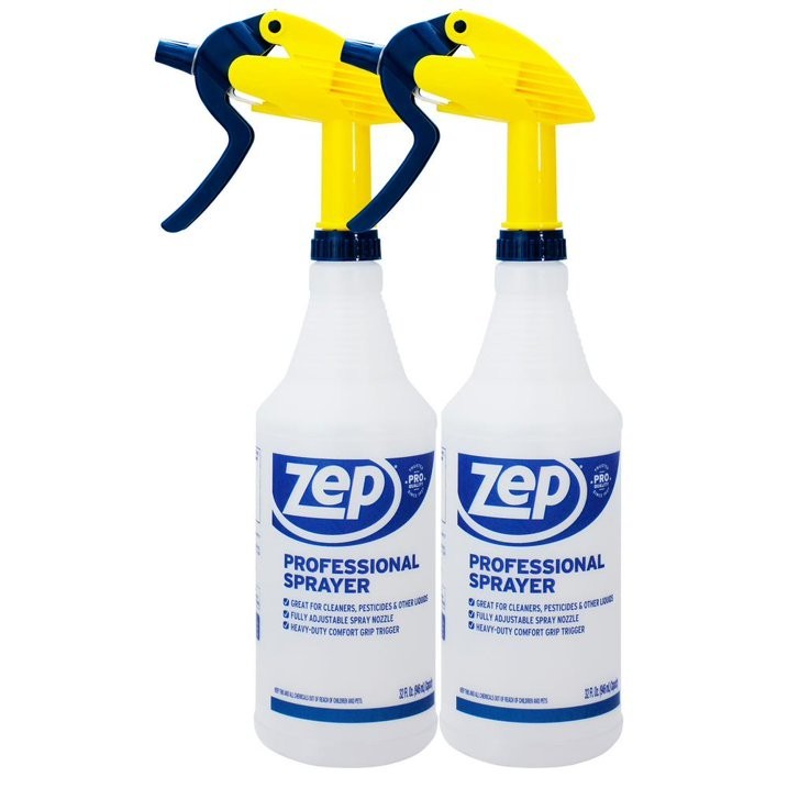Zep Professional Plastic Spray Bottle, 32 oz pack of 2