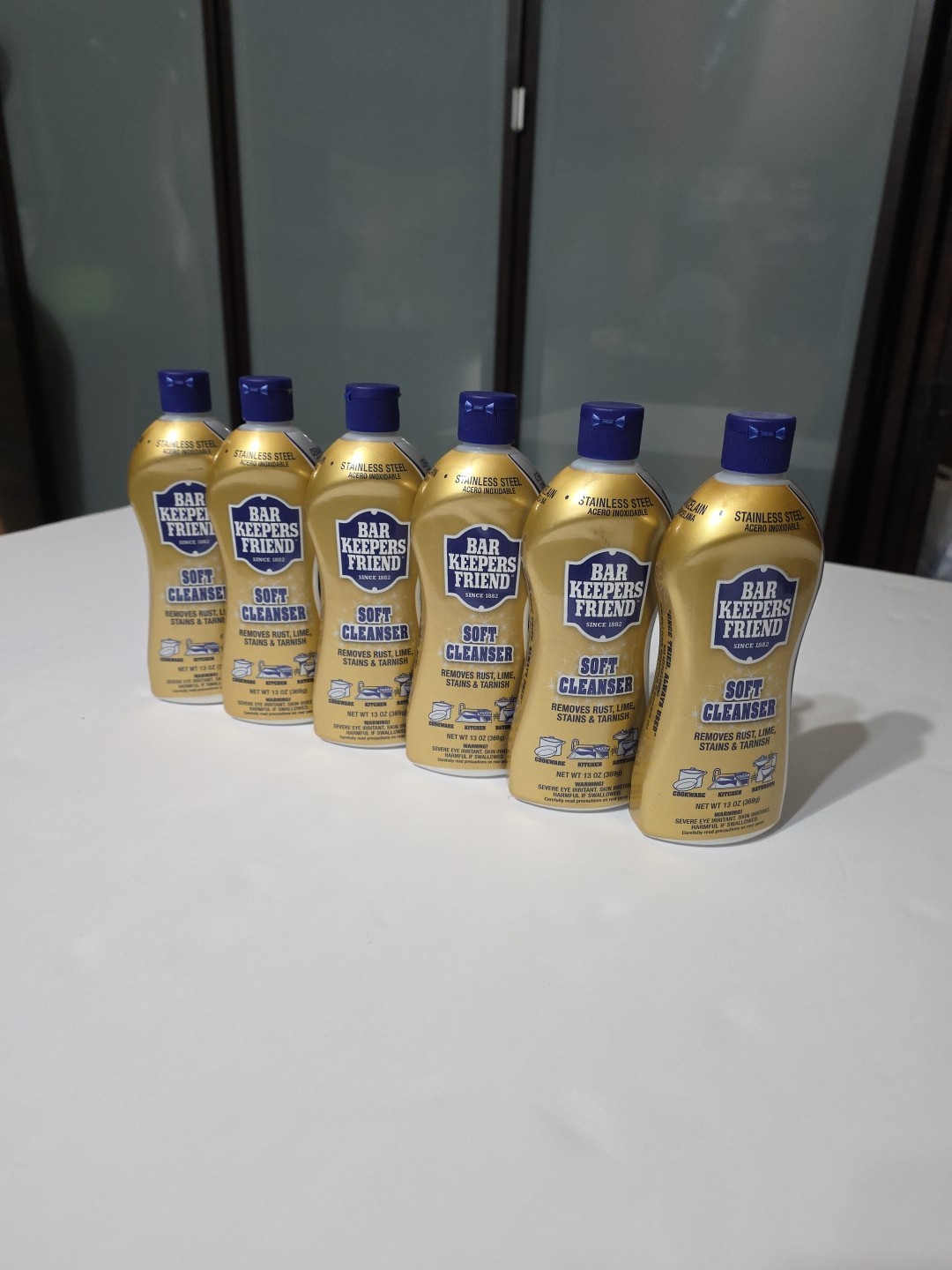 Bar Keepers Friend Soft Cleanser Liquid New Improved Formula 13 oz – 6 PACK