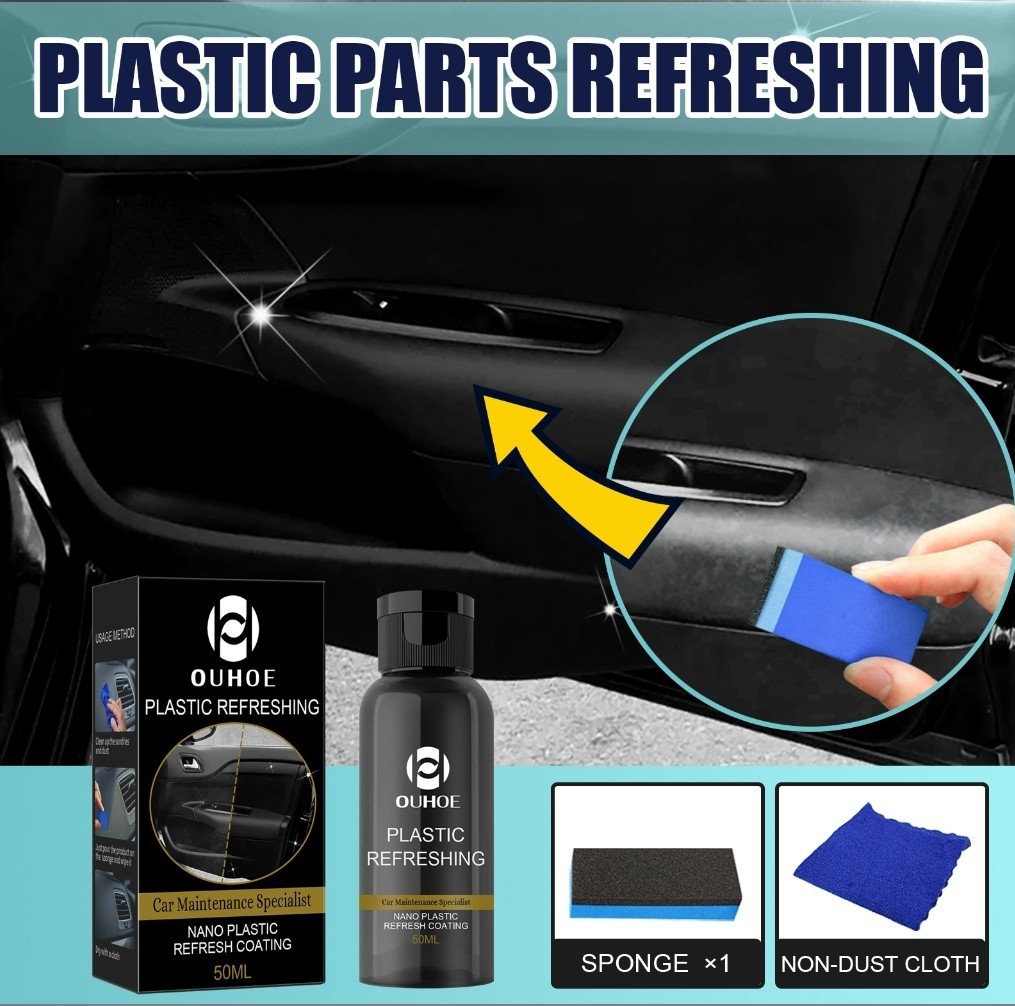 Nano plastic refresh coating, car interior dust cleaner