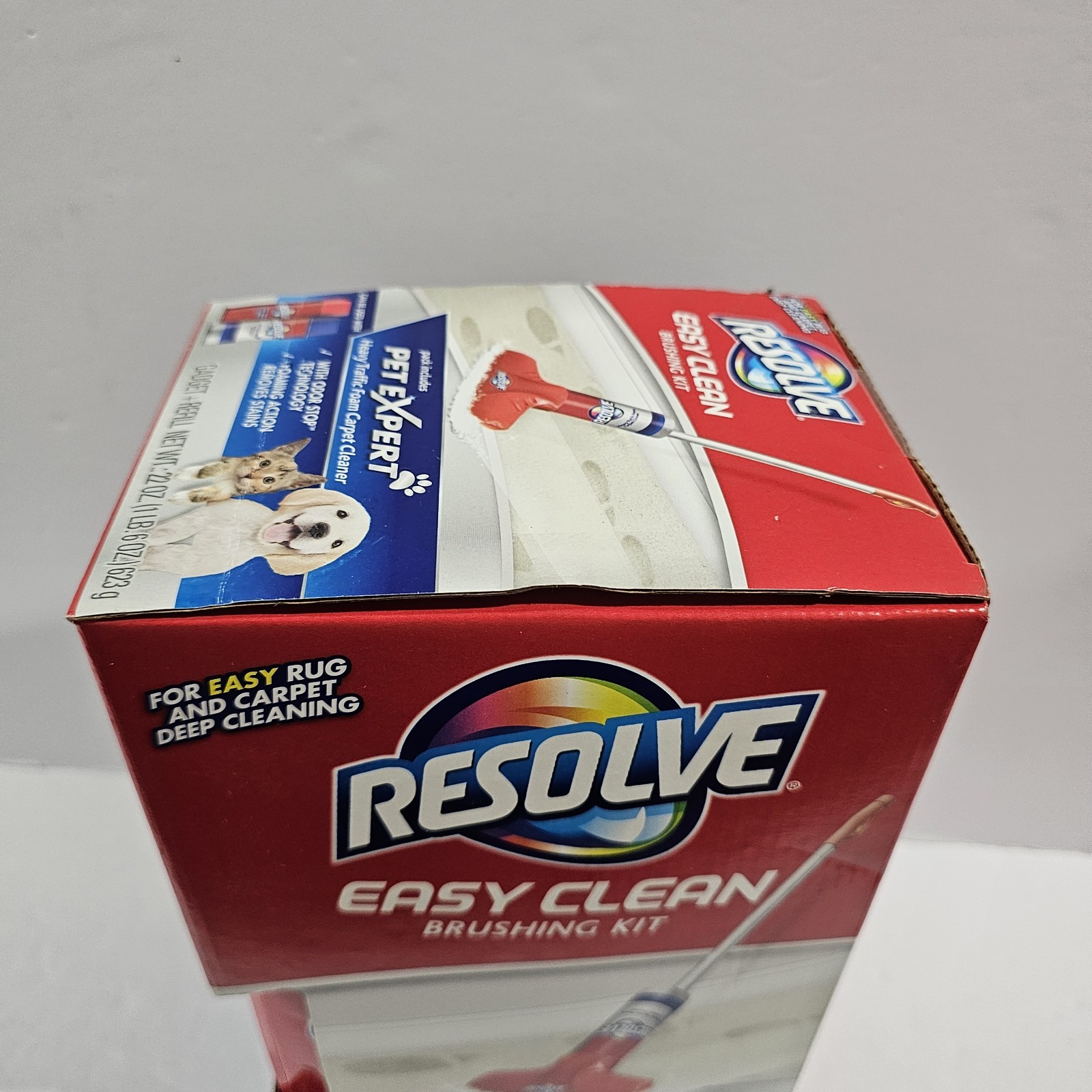 NEW- Resolve Easy Clean Pet Expert Brushing Kit Heavy Traffic Carpet Cleaning