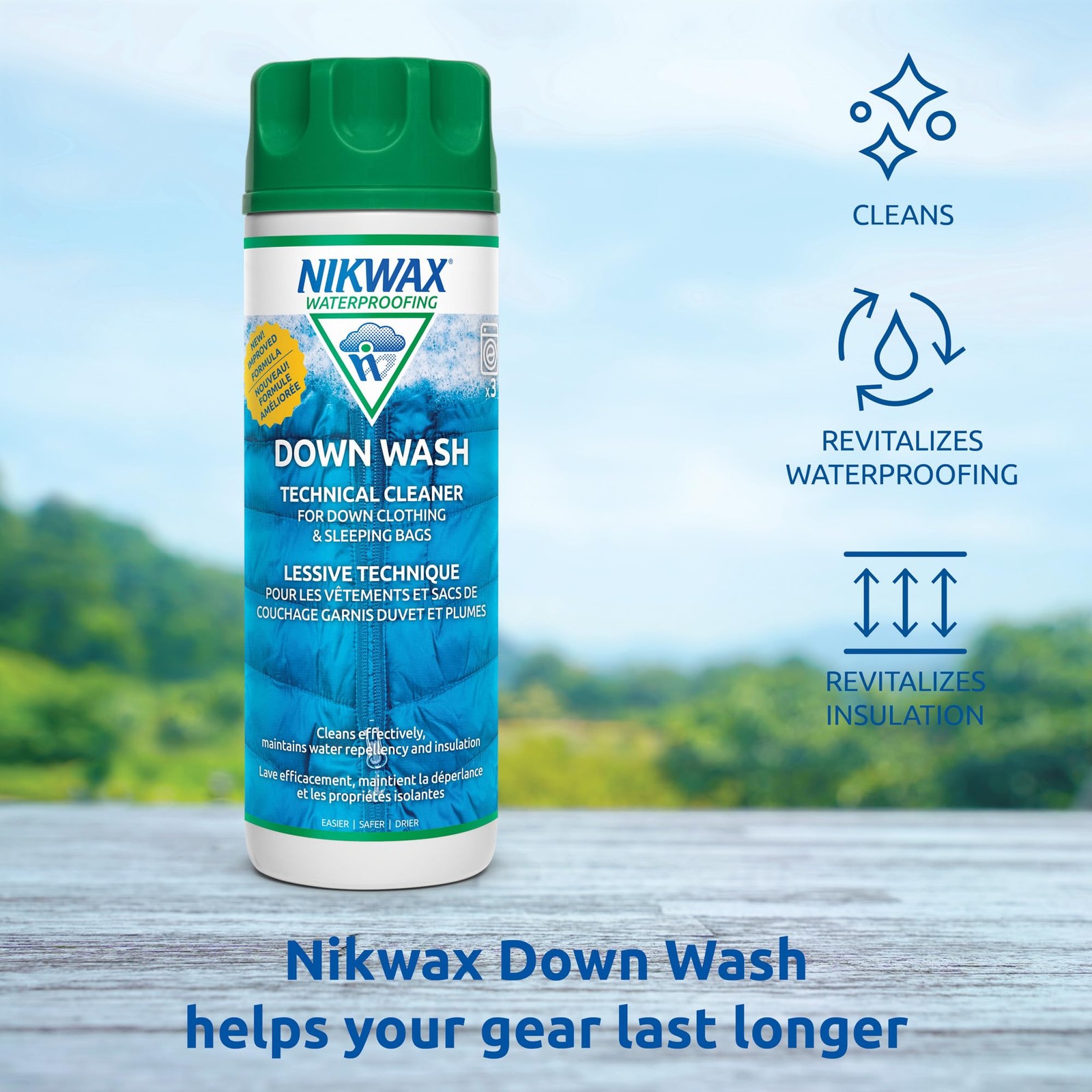 Down Wash, 300ml, Detergent for down jackets and sleeping bags, outdoor appar…