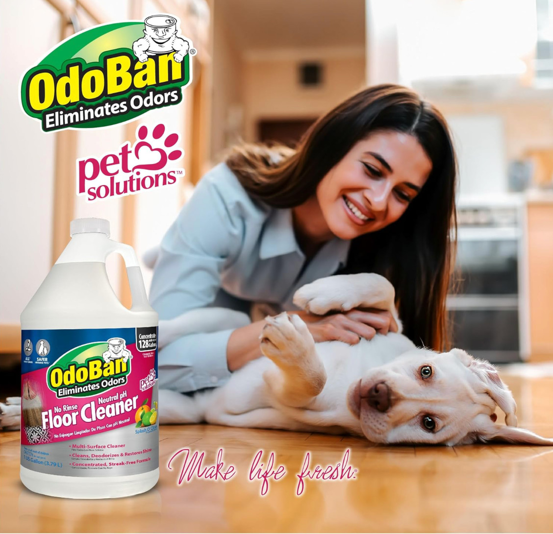 OdoBan Pet Solutions No Rinse Neutral pH Floor Cleaner 1 Gallon