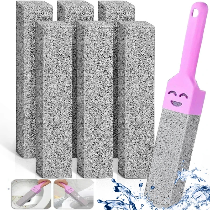 5 PCS Pumice Stone Cleaning Stick Seat Toilet Limescale Rust Stain Dirt Removal