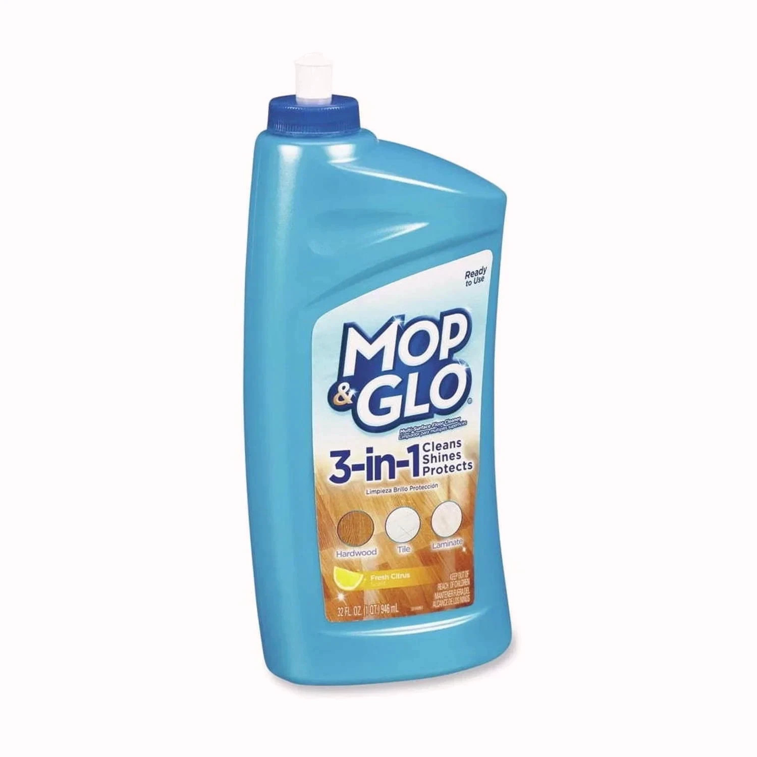 Mop & Glo Multi-Surface Floor Protecting Cleaning Polish, 32oz ( 4pack)