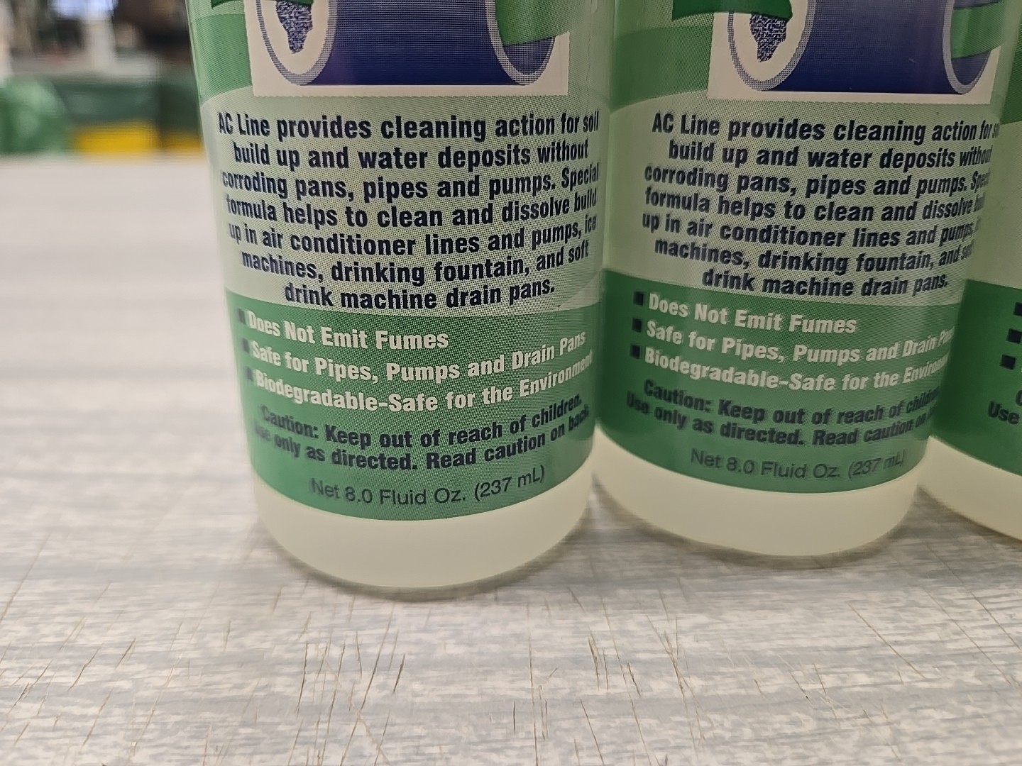 AC Line Build-Up Remover For AC Drainlines- 8 Fl Oz Bottles- PACK OF 4