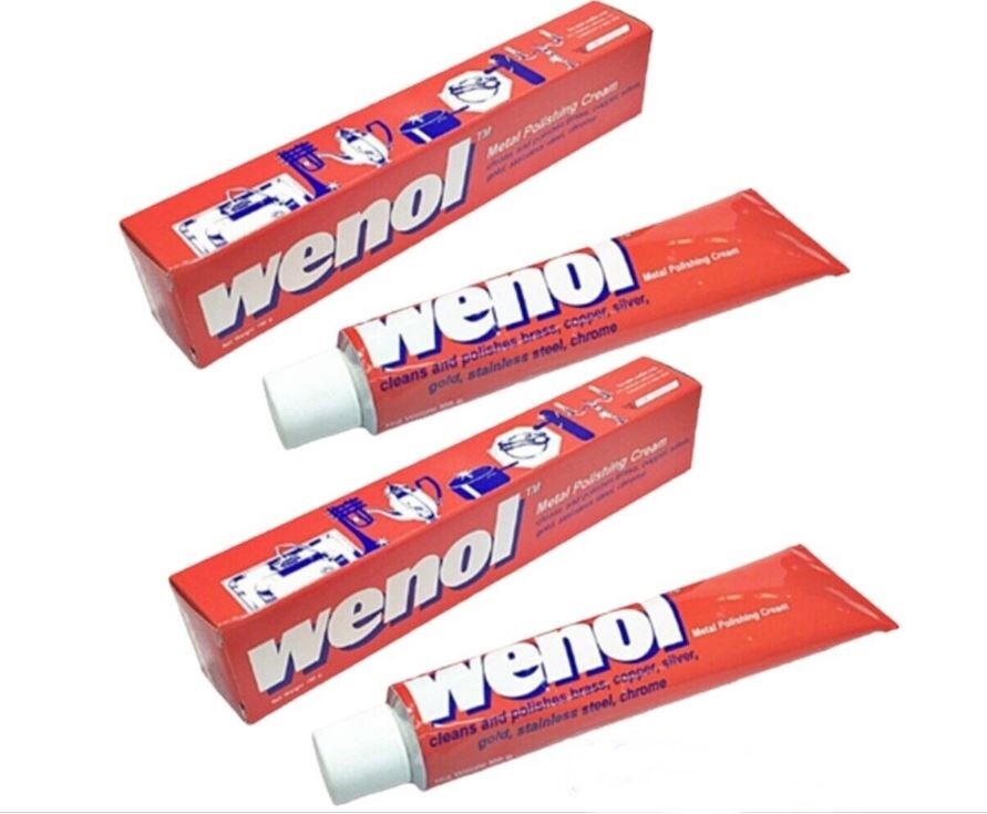 Wenol Metal Polishing Cream Cleans&polishes Brass Copper Stainless Steal Chrome