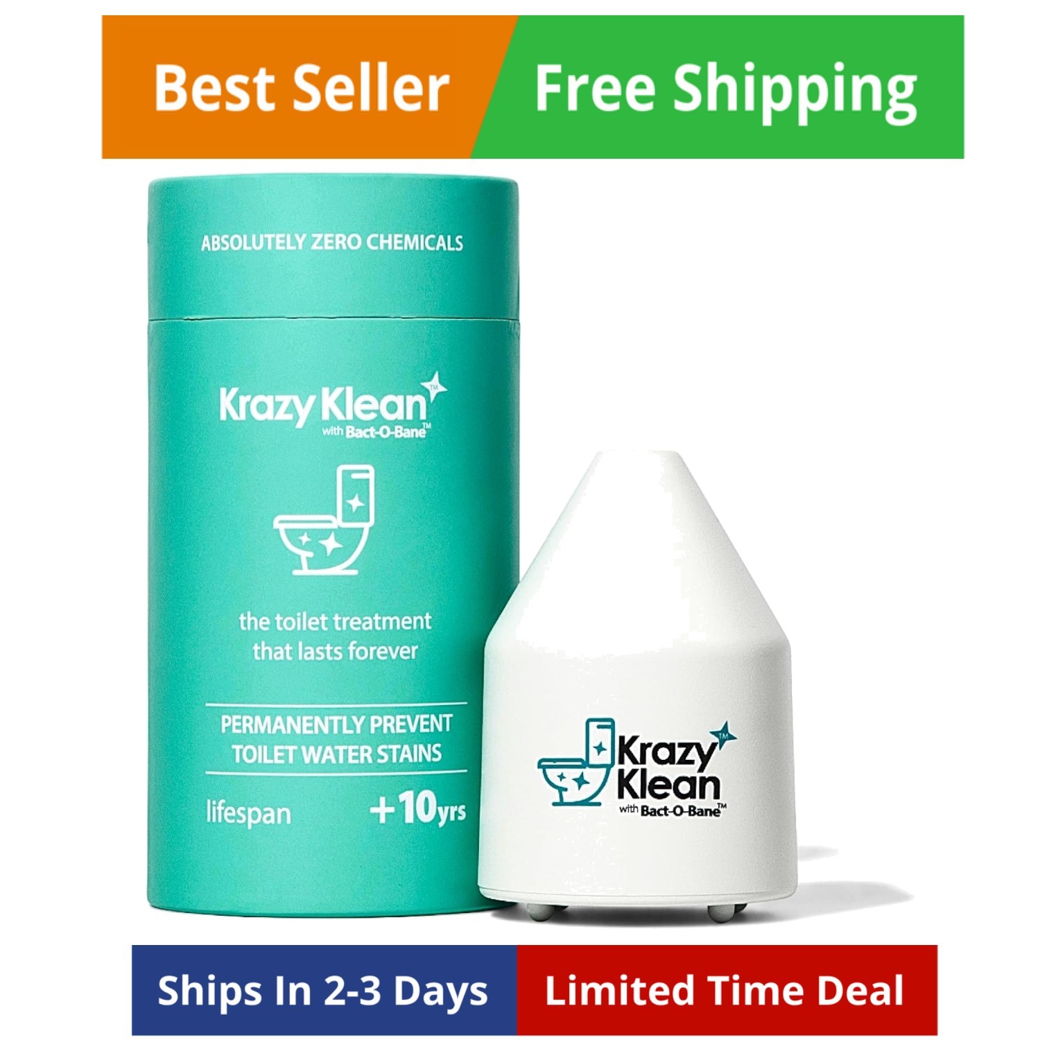 Automatic Toilet Tank Cleaner – Continuous Flush Cleaning System – Helps Redu…
