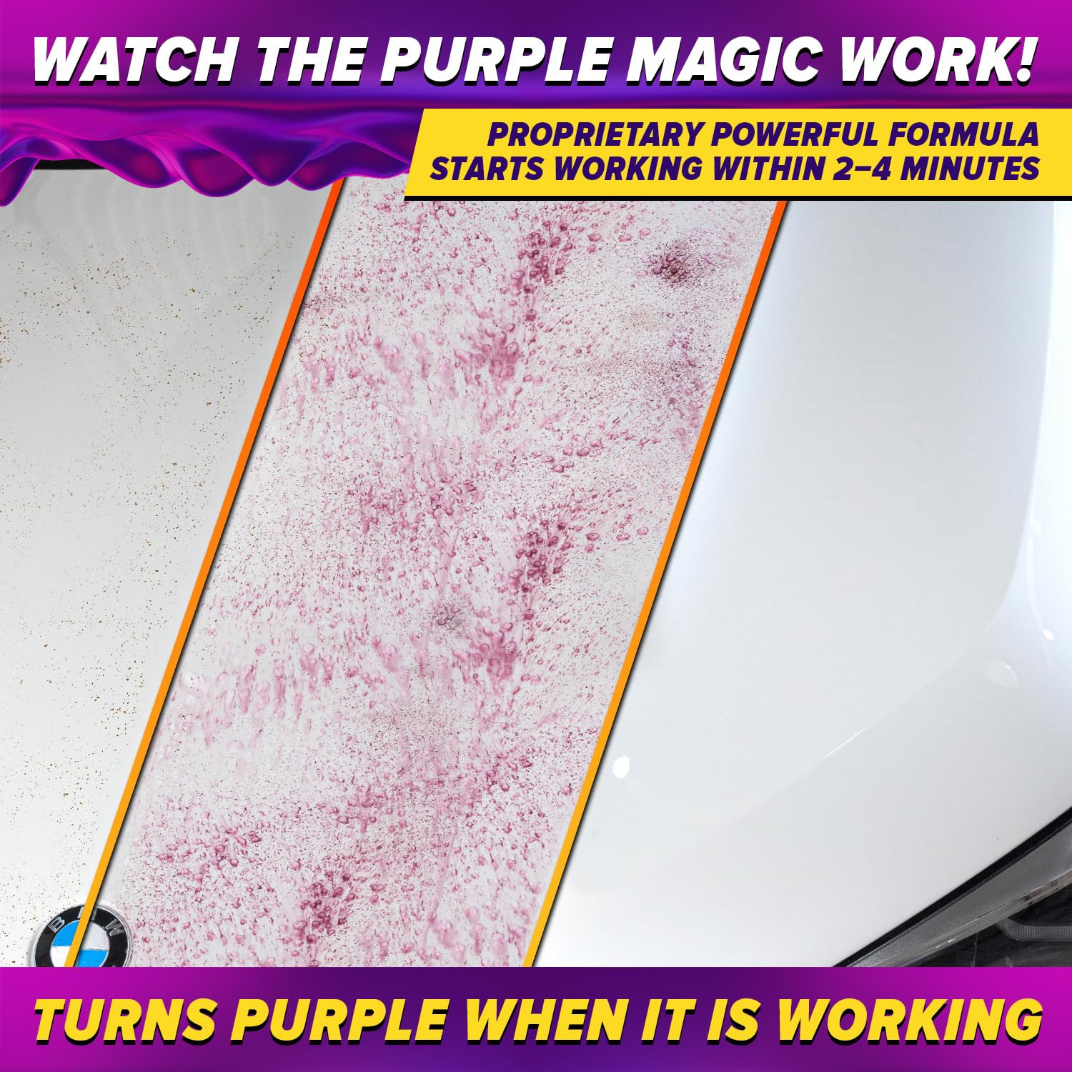 Iron Remover Car Detailing – Iron Decon Spray, Pulls Out Brake Dust, Rust & F…