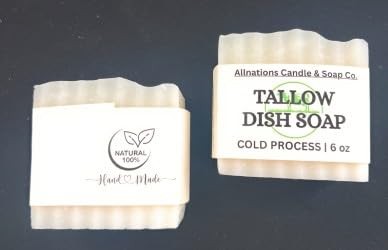 Allnations Soap Co – All Natural Handmade Solid Dish Soap Bar – Free of Dyes …