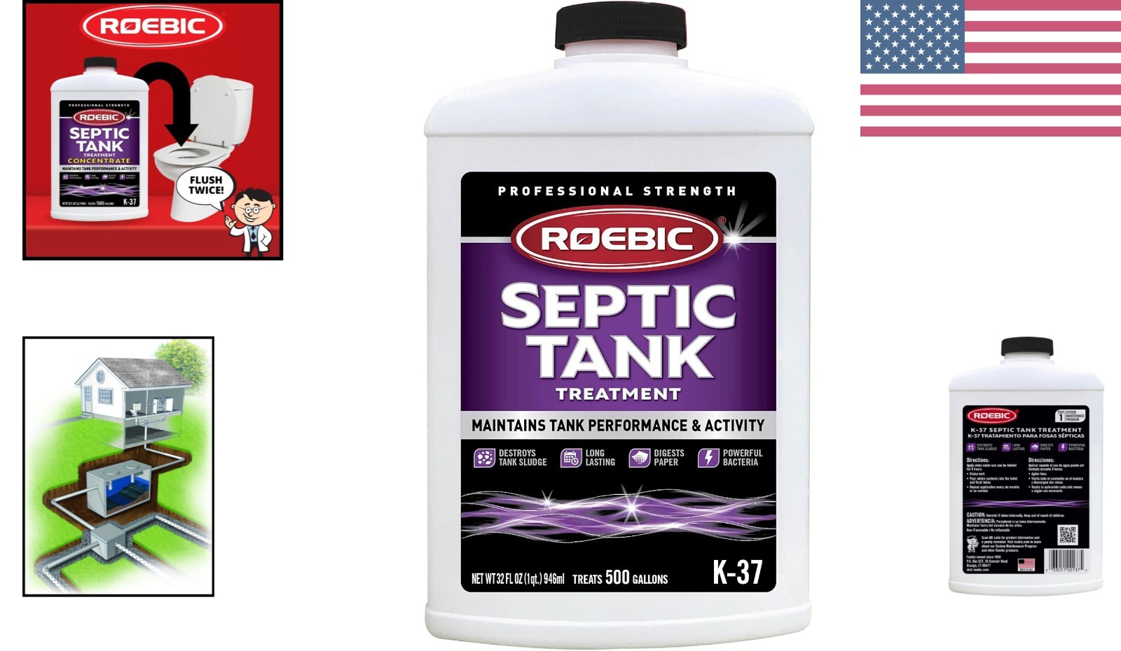 Efficient Septic Maintenance with Unscented Treatment – 32 Oz, Safe for Toilets