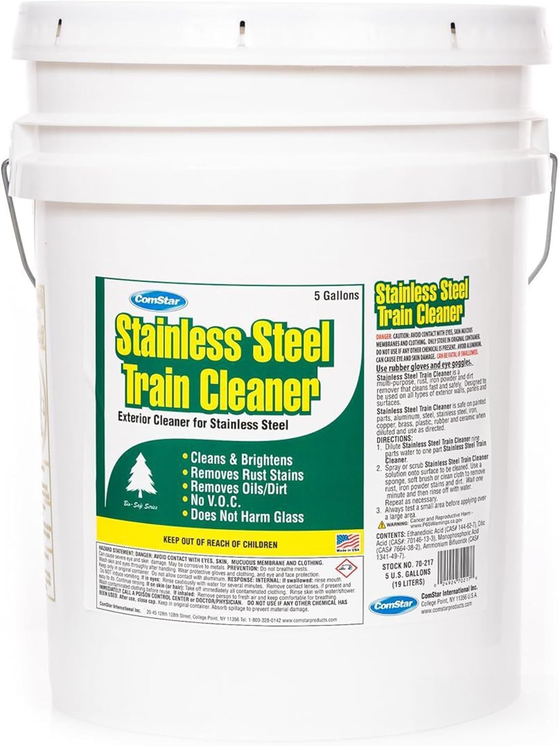 ComStar Stainless Steel Train Cleaner 5 Gal Industrial Metal Surface Cleaner